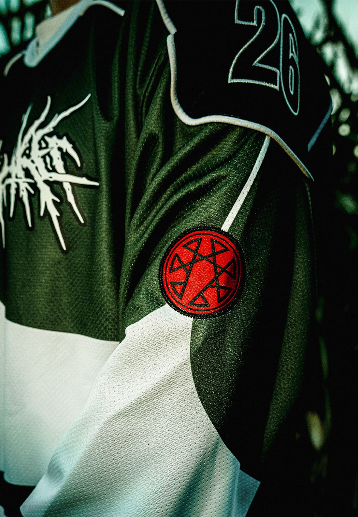 MaskOff Apparel x Angelmaker ANGELMAKER Performance Green Hockey Jersey | Men-Image