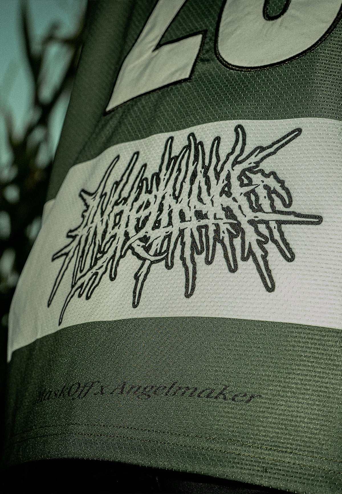 MaskOff Apparel x Angelmaker ANGELMAKER Performance Green Hockey Jersey | Men-Image