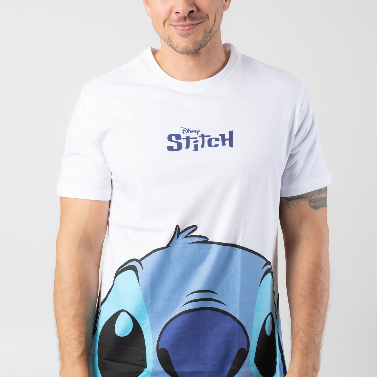 Lilo & Stitch Peeking Stitch White - T-Shirt | Impericon