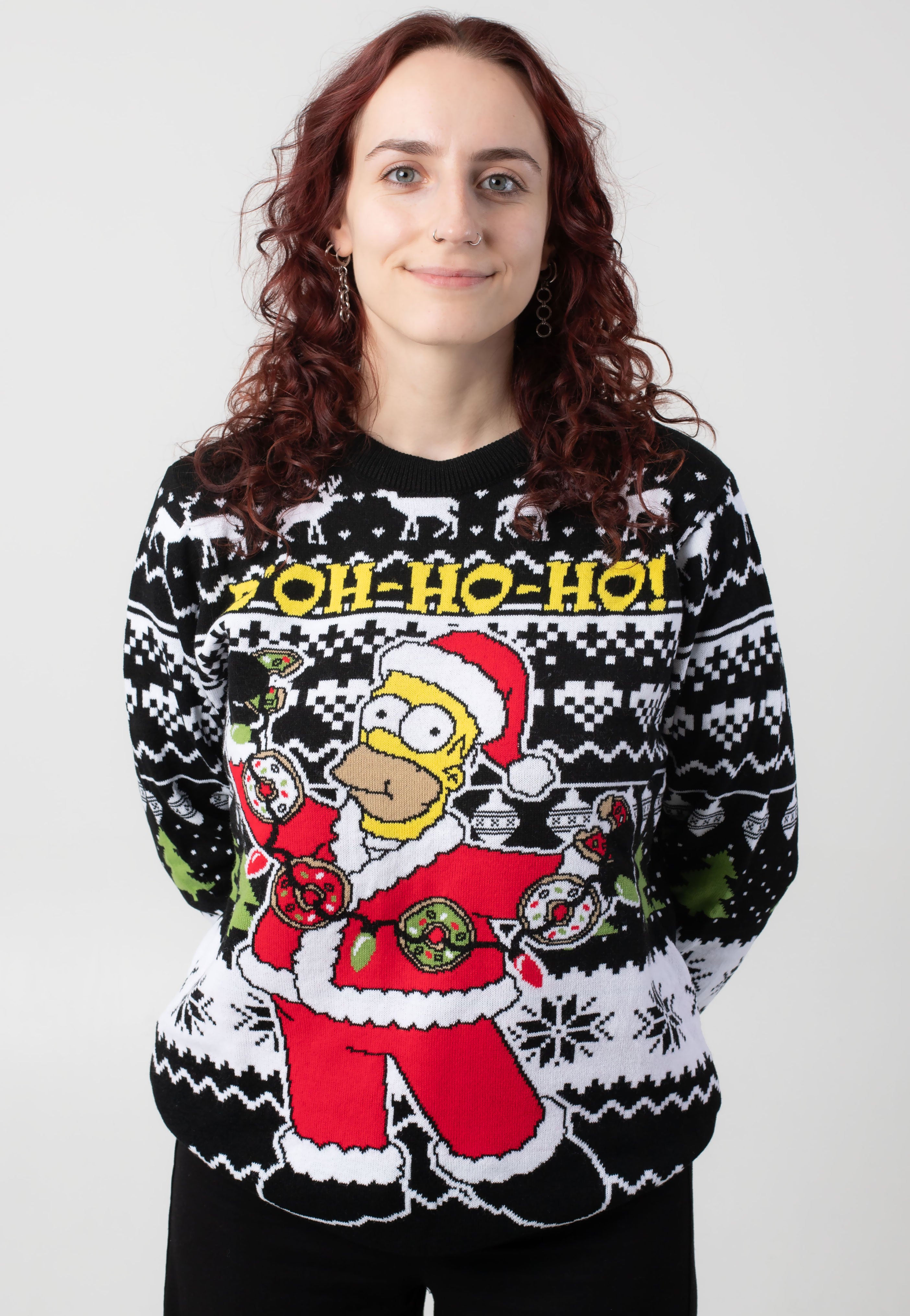 The Simpsons - Homer Xmas Knit - Pullover | Women-Image