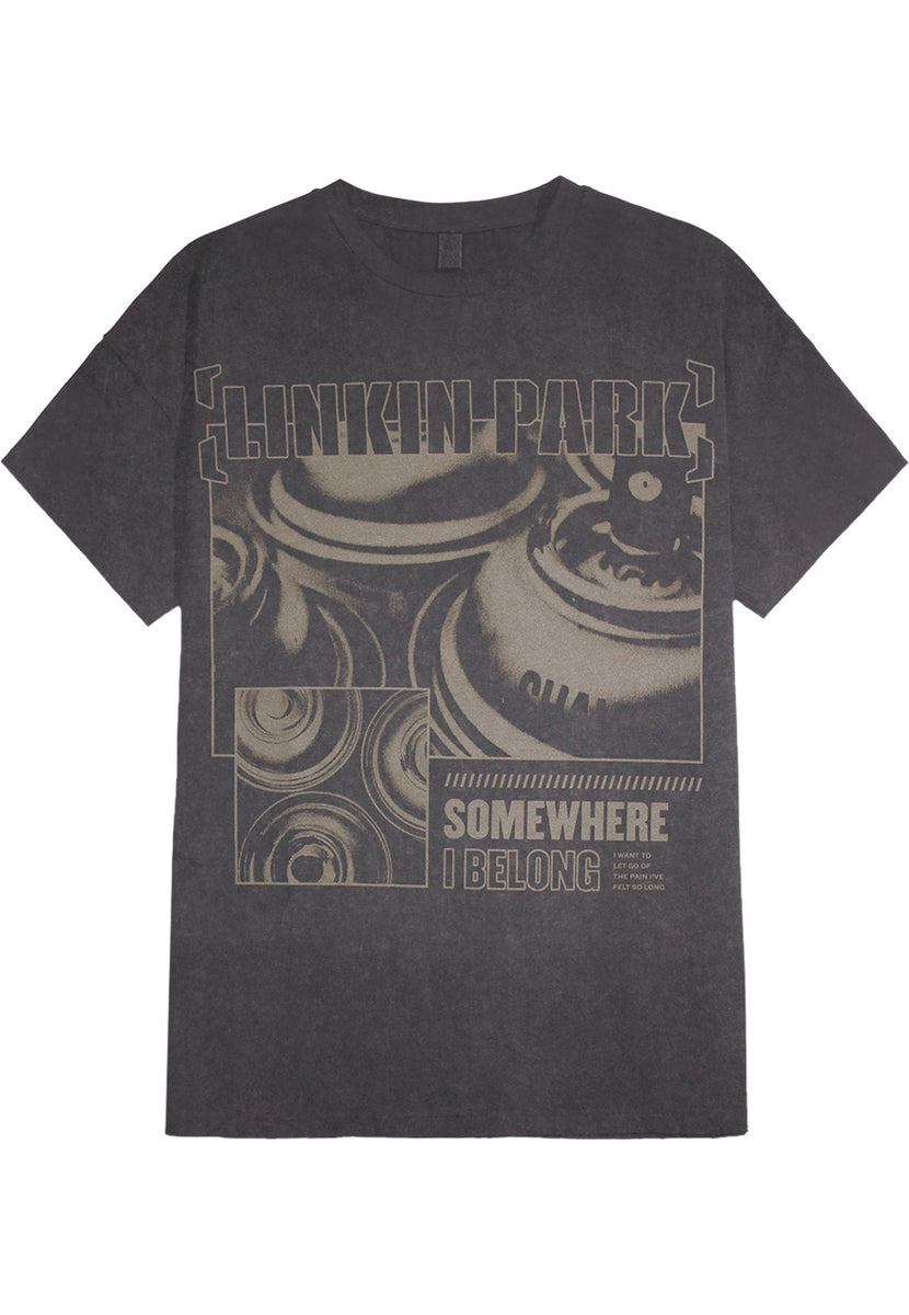 Linkin Park Somewhere I Belong Vintage Loose Grey - T-Shirt