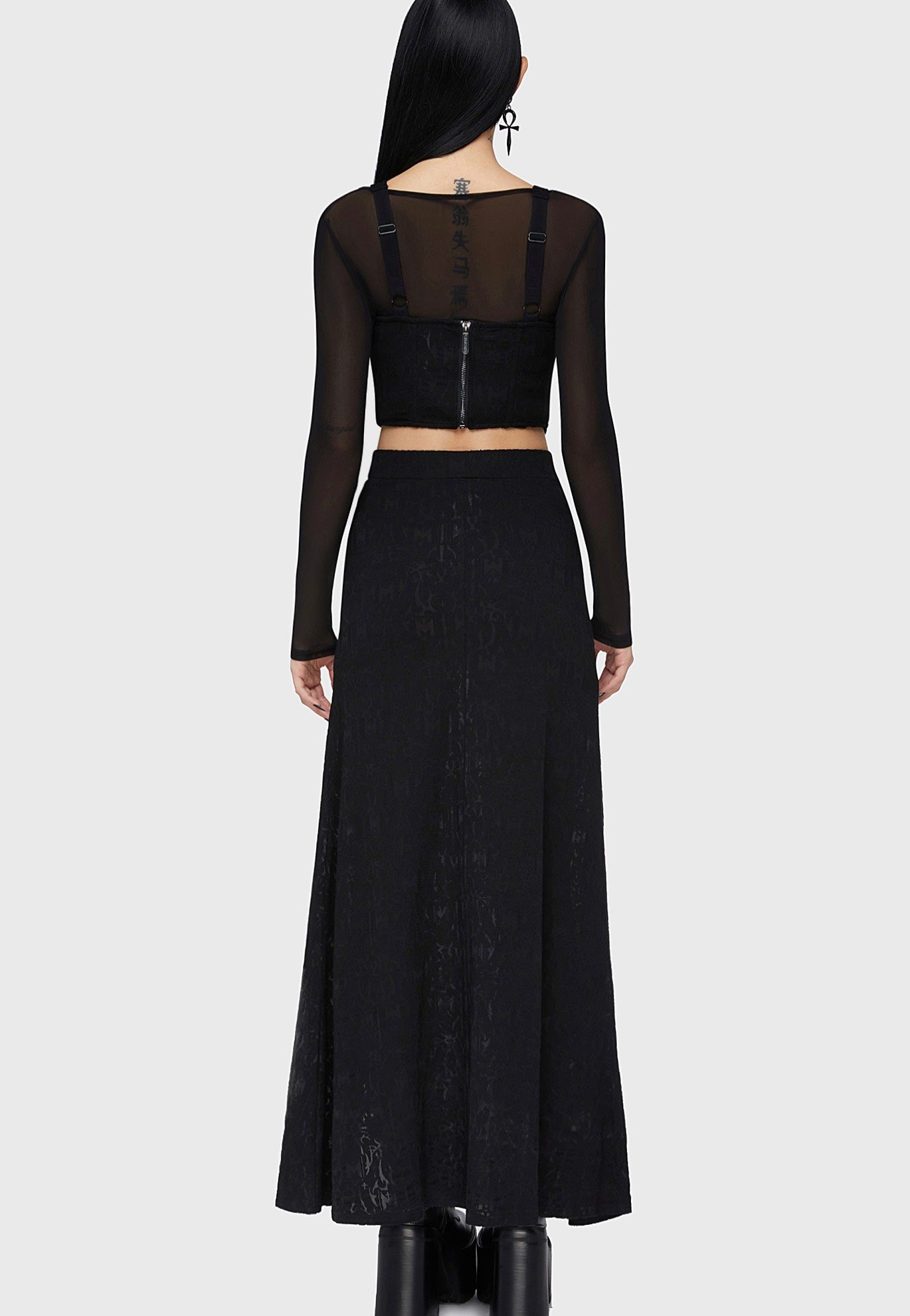 Killstar x Motionless In White - Lisbeth Black - Corset | Women-Image