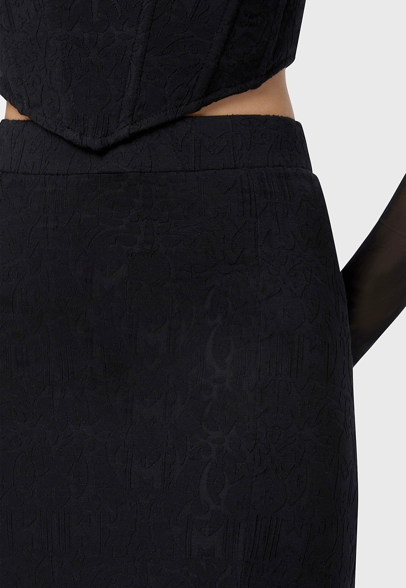 Killstar x Motionless In White - Lisbeth Maxi Black - Skirt | Women-Image