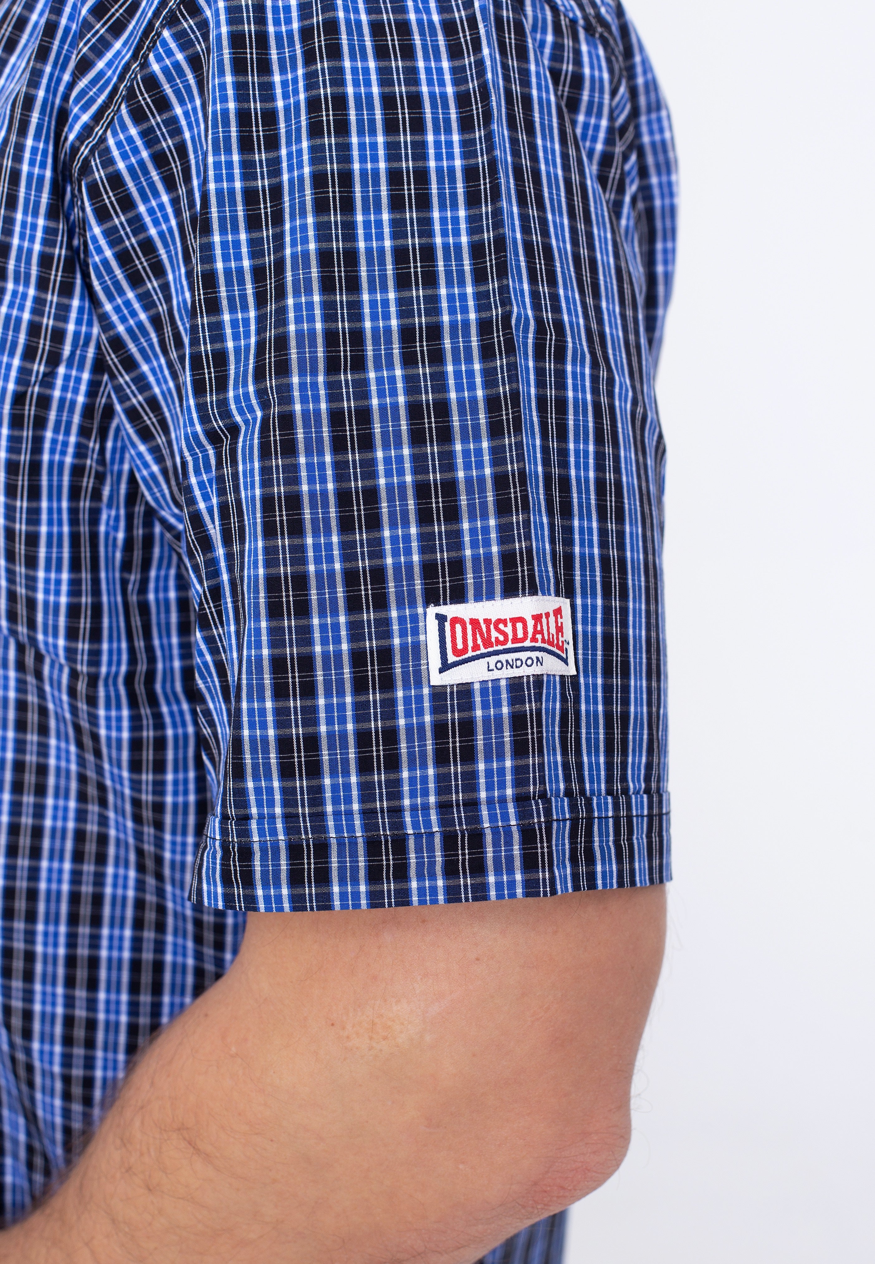Lonsdale - Brixworth Blue/White/Black - Shirt | Men-Image