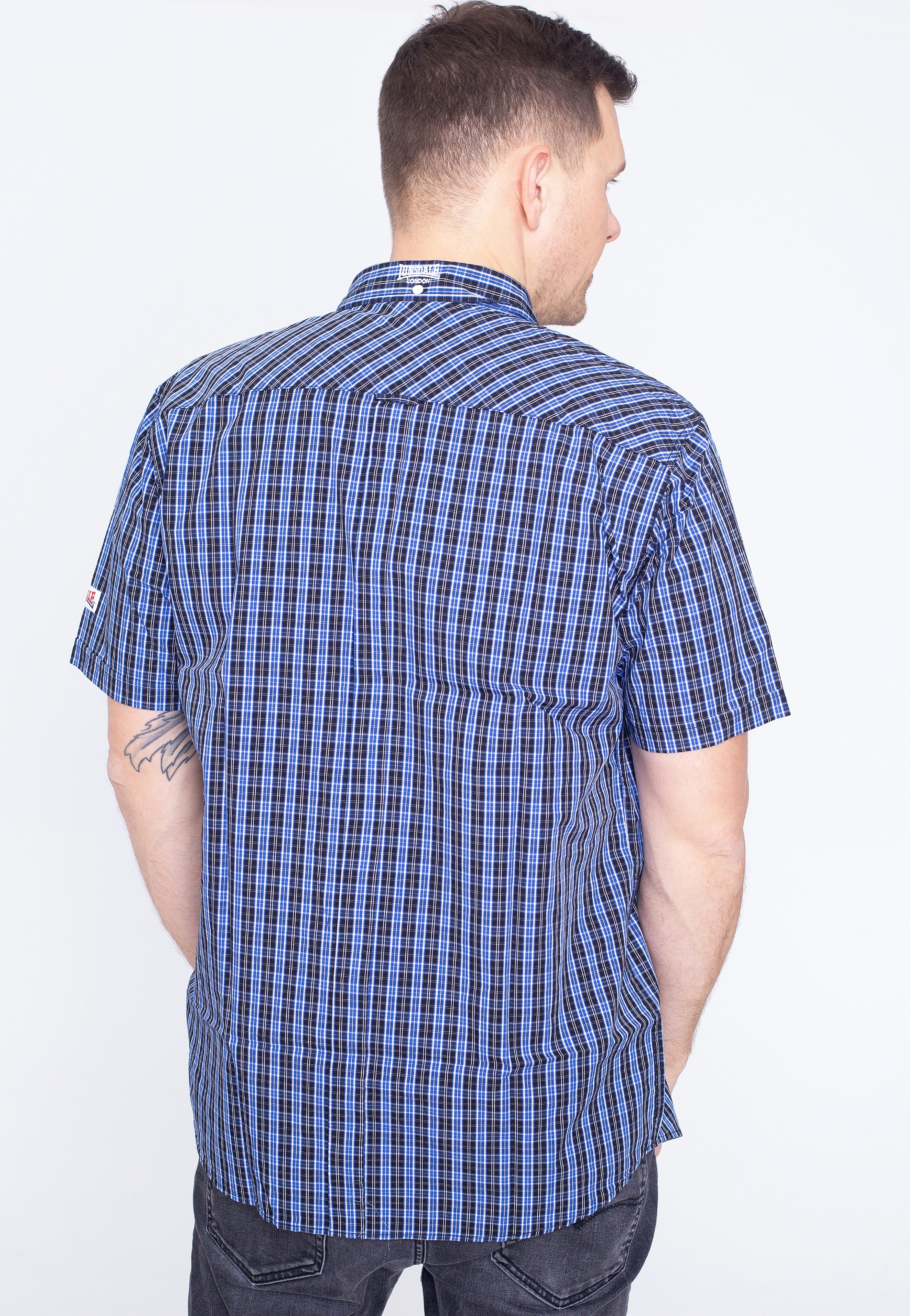 Lonsdale - Brixworth Blue/White/Black - Shirt | Men-Image