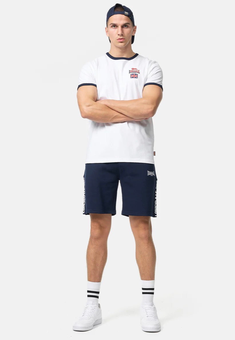 Lonsdale - Cashendun White/Navy/Red - T-Shirt | Men-Image