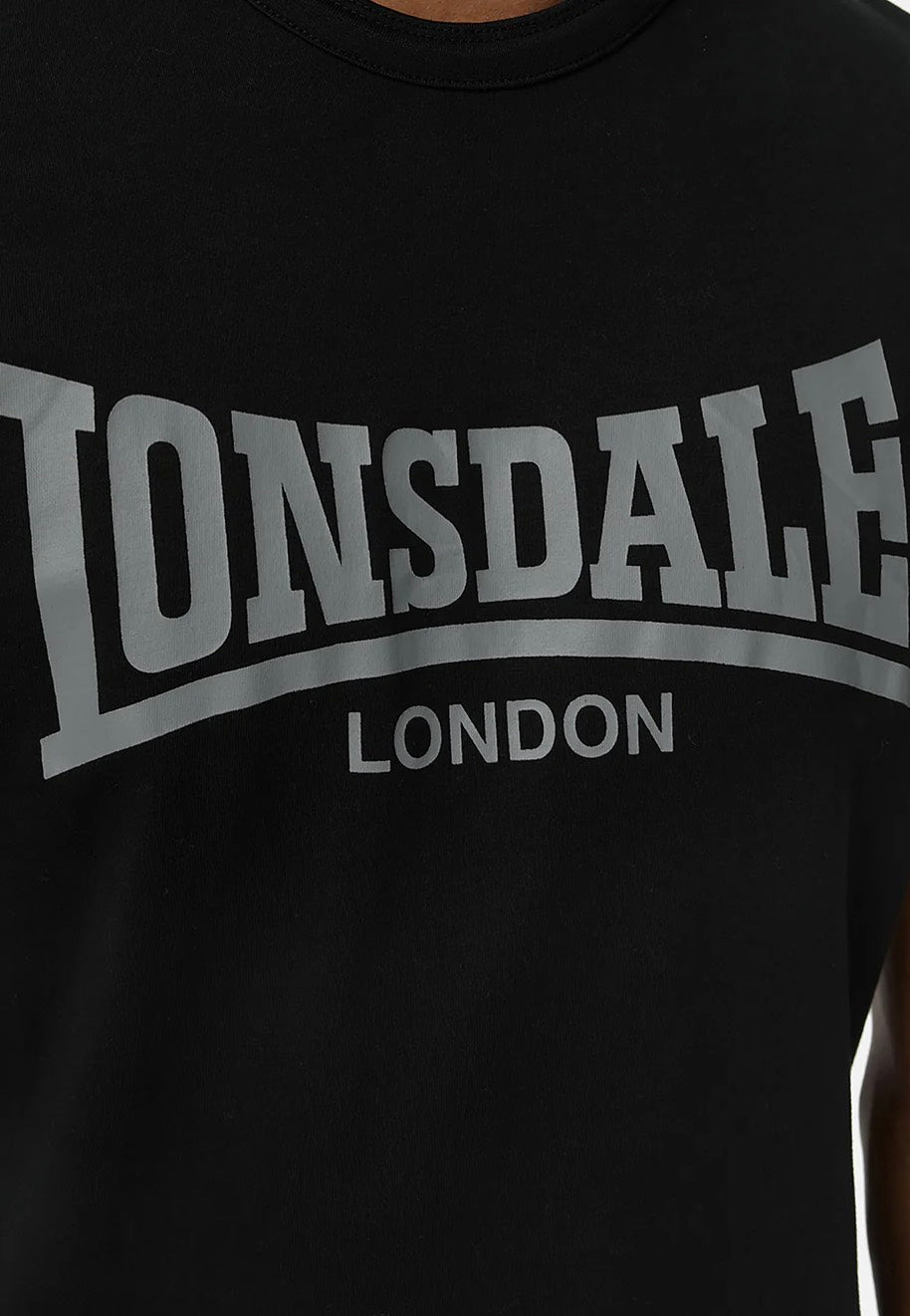 Lonsdale - Creich Black/White/Grey - T-Shirt | Men-Image