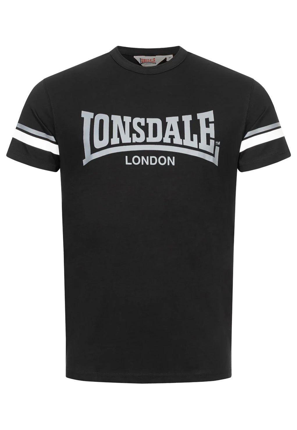 Lonsdale - Creich Black/White/Grey - T-Shirt | Men-Image