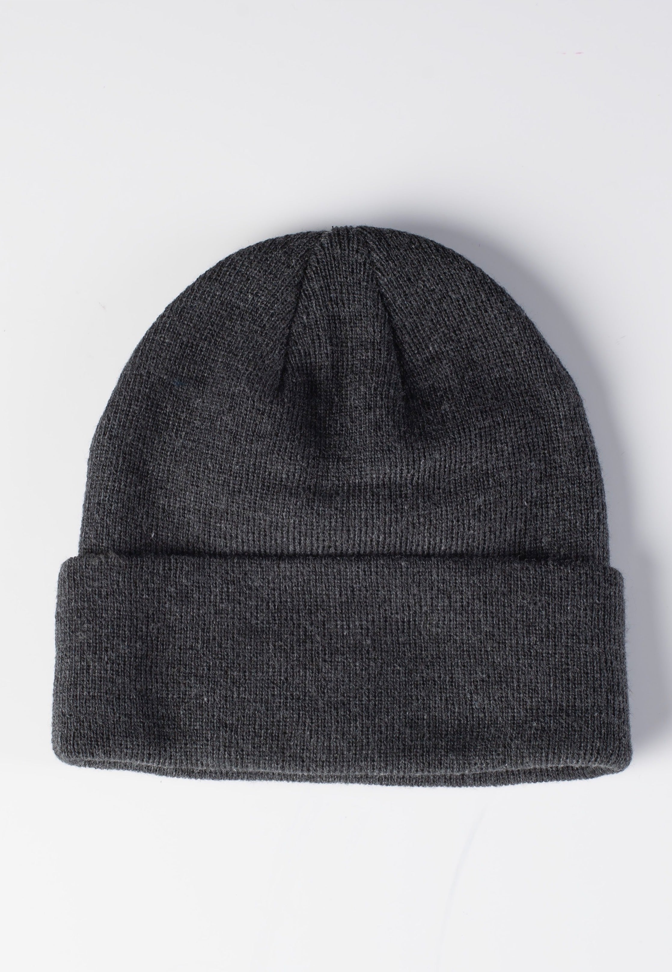Lonsdale - Cuff Rubber Badge Dark Grey Melange - Beanie | Neutral-Image
