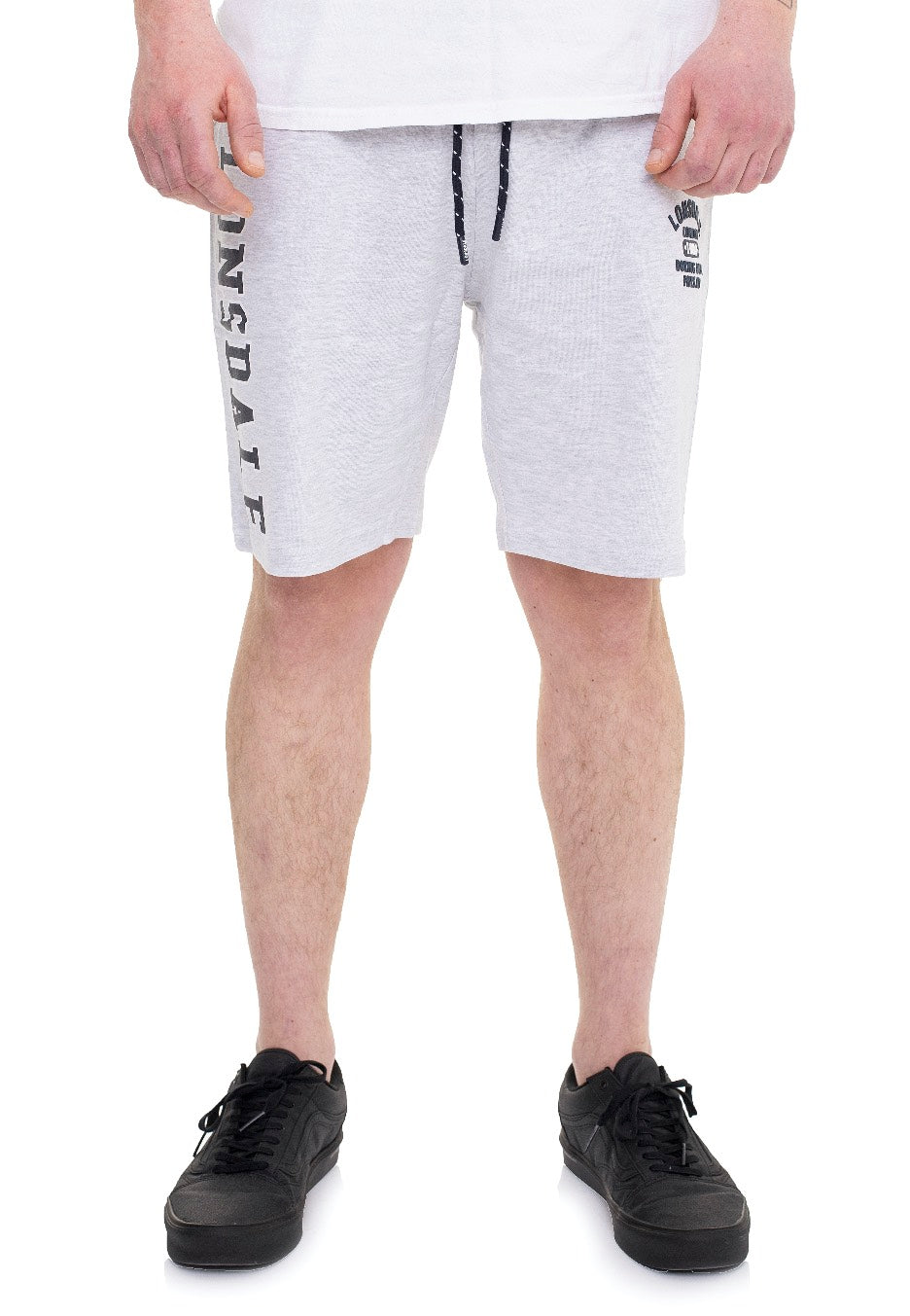 Lonsdale - Knutton Light Marl Grey - Shorts | Men-Image
