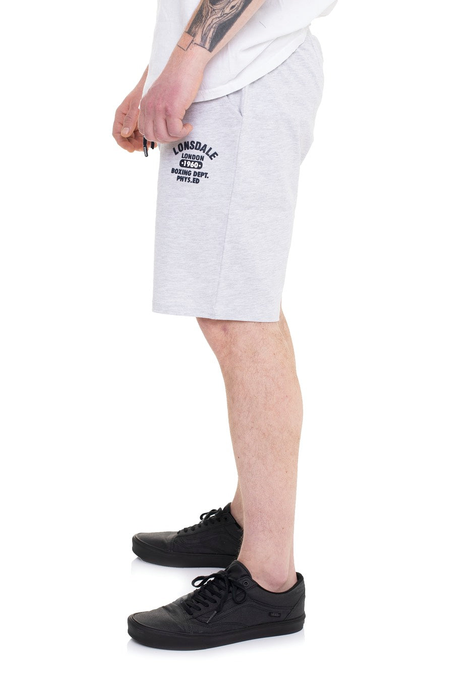 Lonsdale - Knutton Light Marl Grey - Shorts | Men-Image