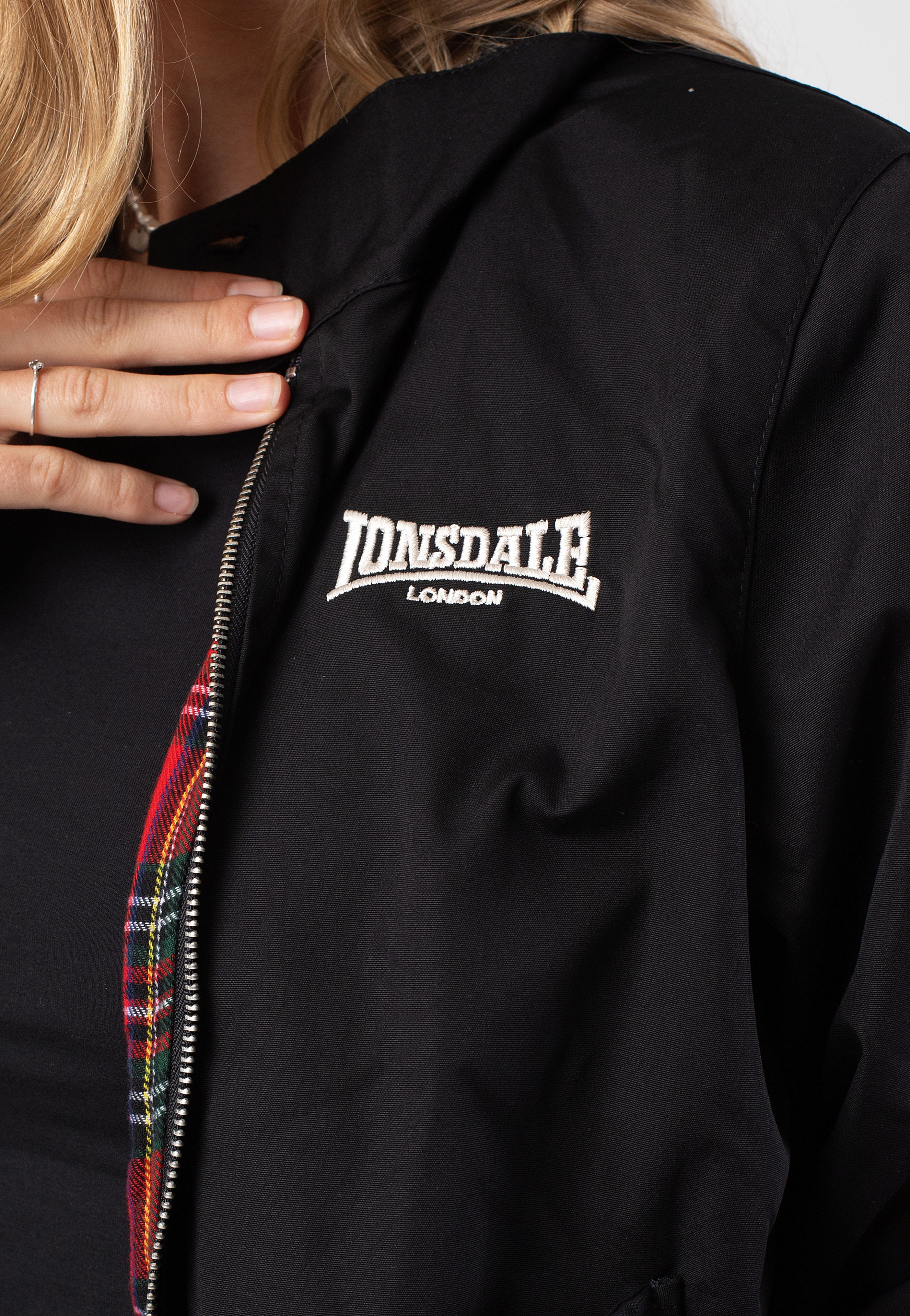 Lonsdale Rodeen Black/Silver - Jacket | Impericon