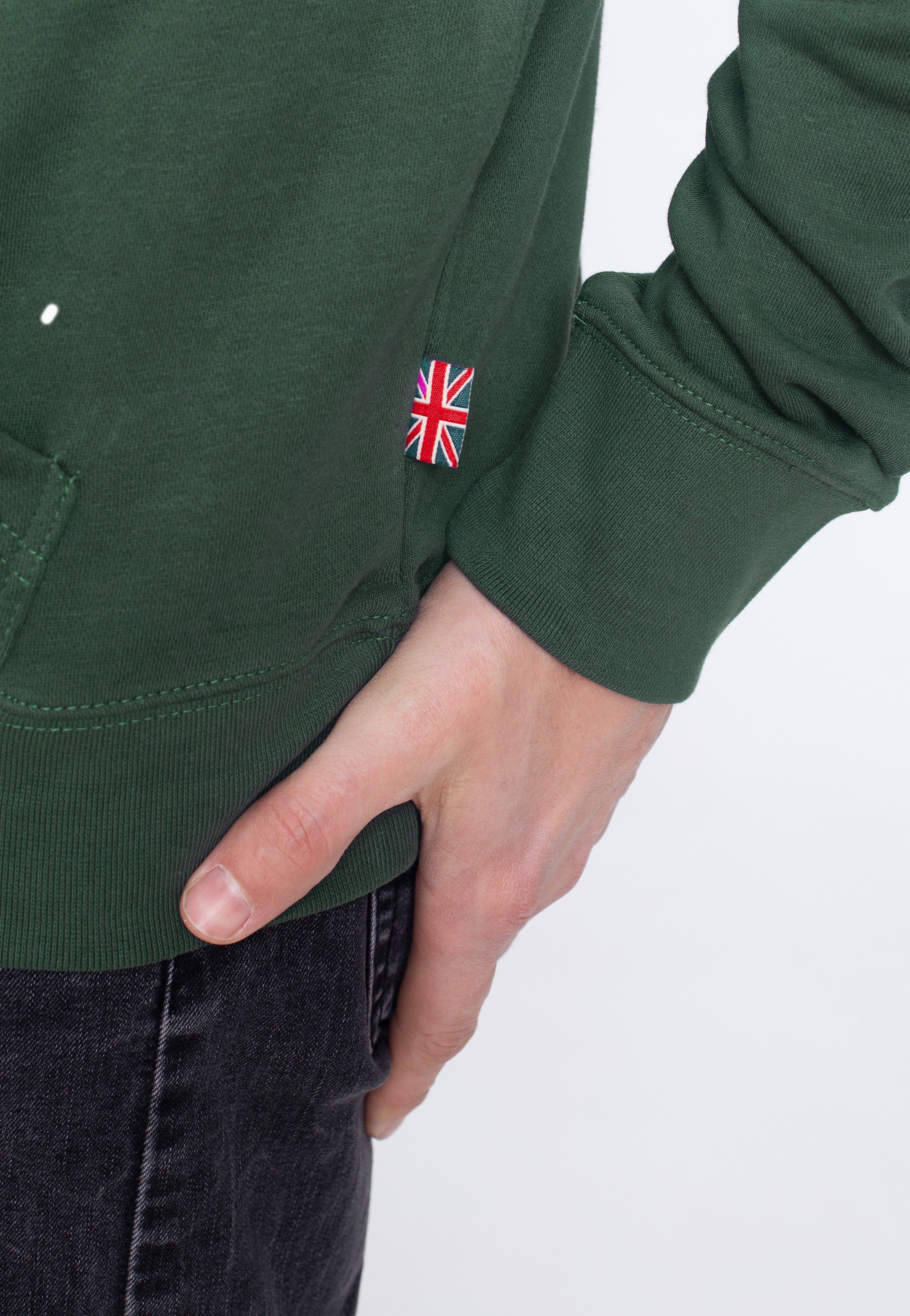Lonsdale - Smerlie Bottle Green/White - Hoodie | Men-Image