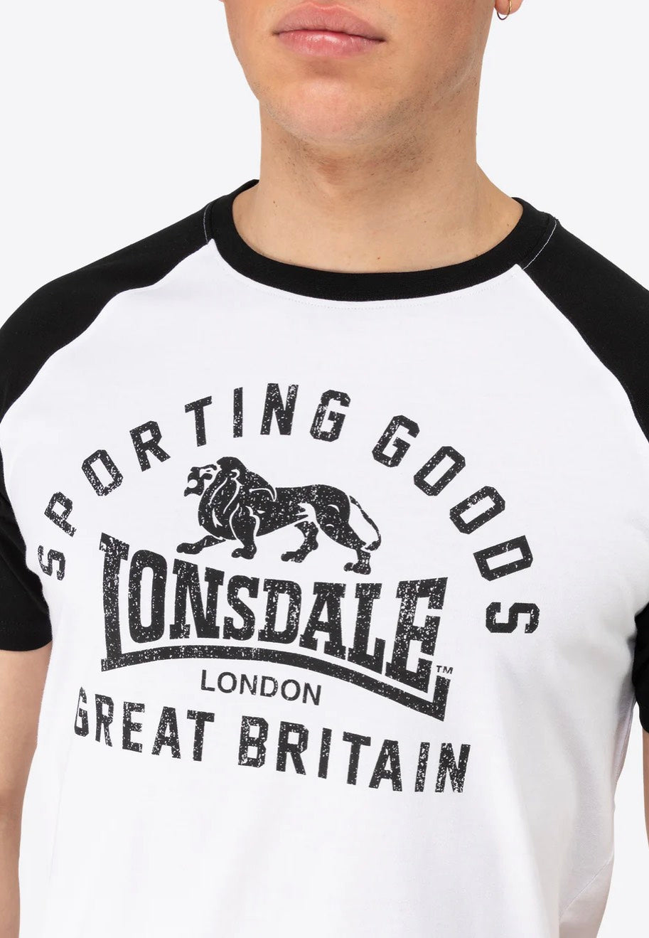 Lonsdale - Trenance White/Black - T-Shirt | Men-Image