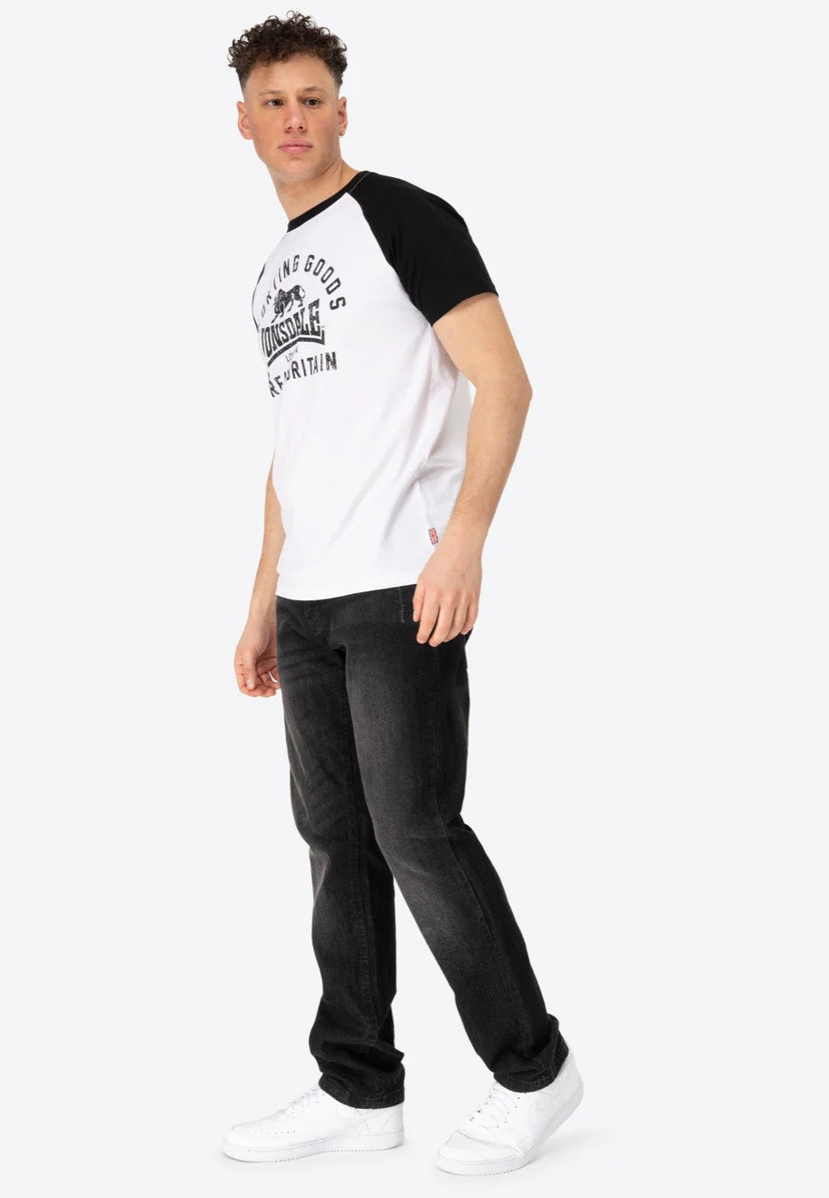 Lonsdale - Trenance White/Black - T-Shirt | Men-Image