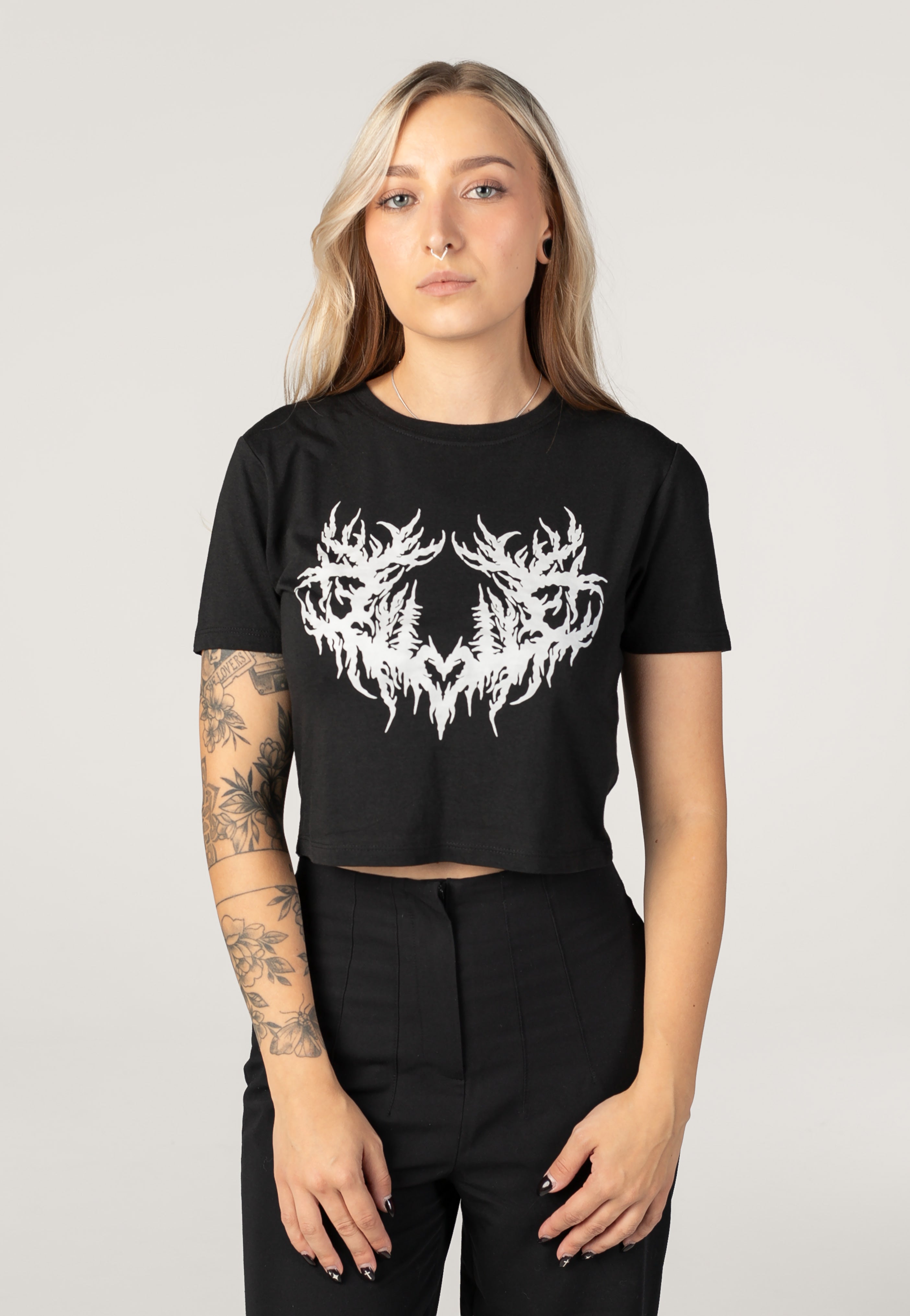 Lorna Shore - Heart Sigil Crop - Girly | Women-Image