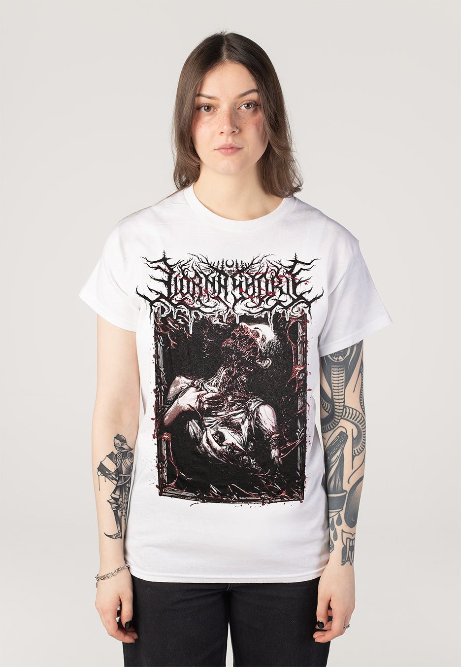 Lorna Shore - Prison Of Flesh White - T-Shirt | Women-Image