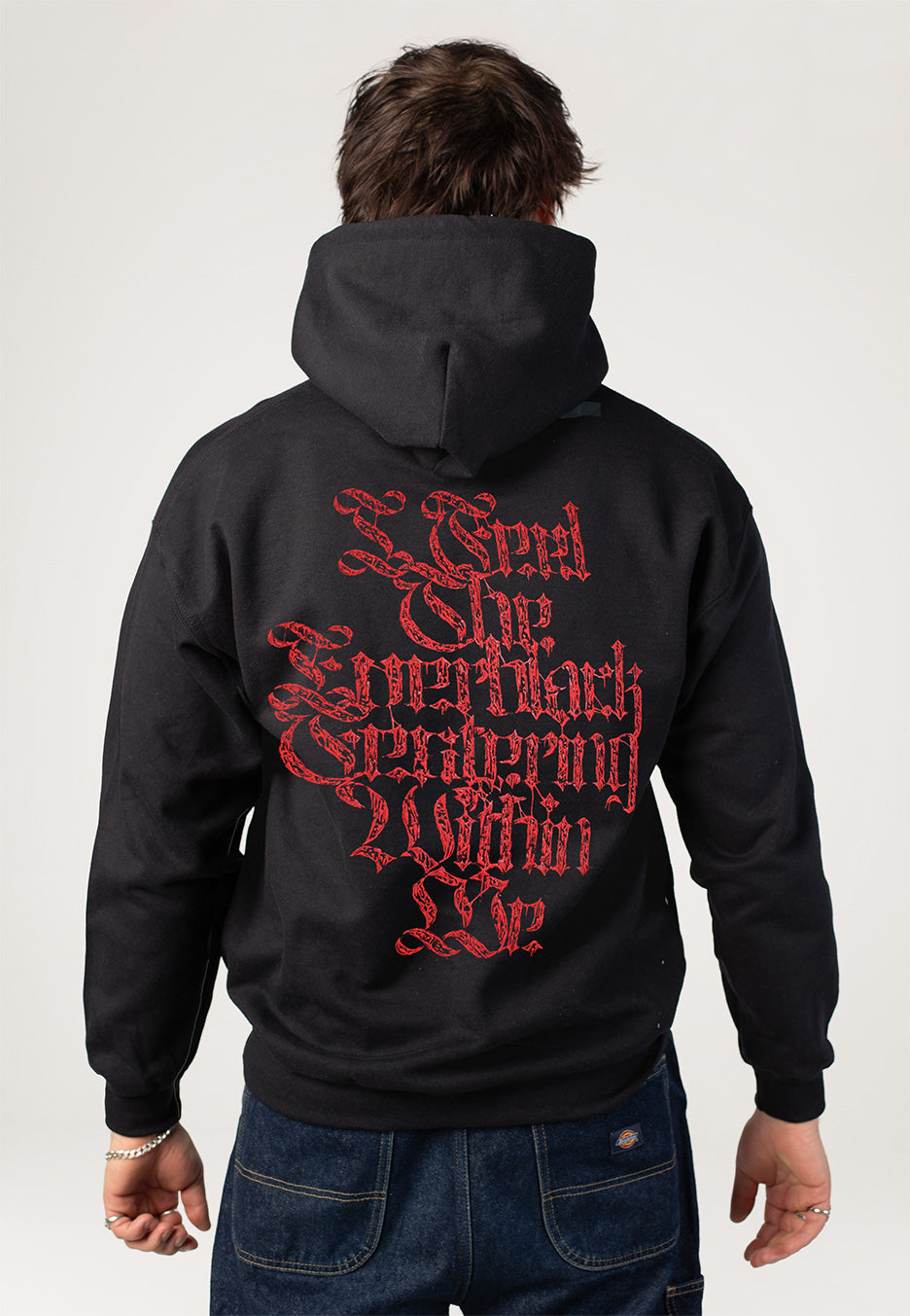 Lorna Shore - Red Logo Puff Print - Hoodie | Men-Image