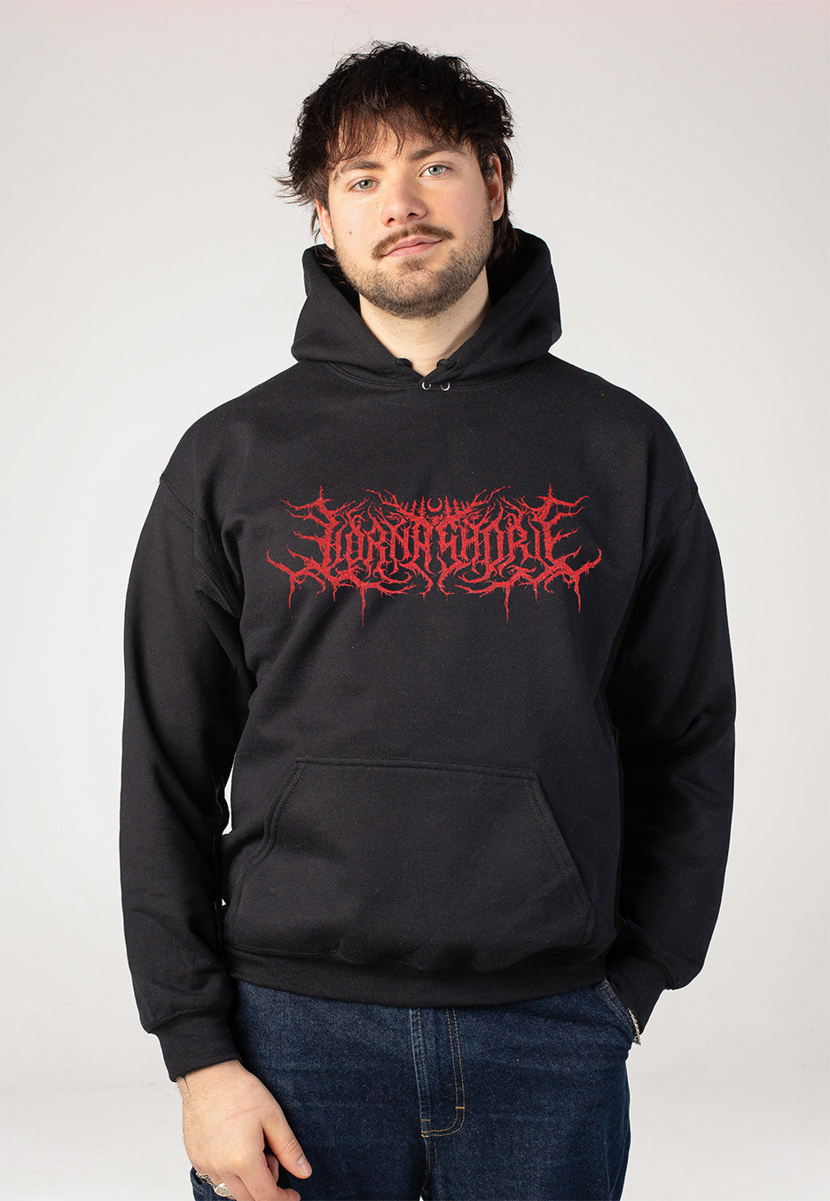 Lorna Shore - Red Logo Puff Print - Hoodie | Men-Image