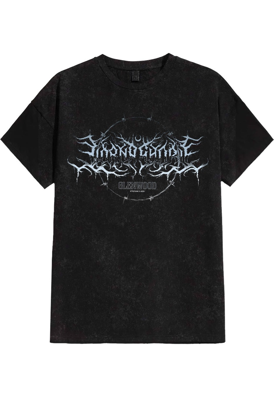 Lorna Shore - Barbed Wire Acid Wash - T-Shirt | Neutral-Image