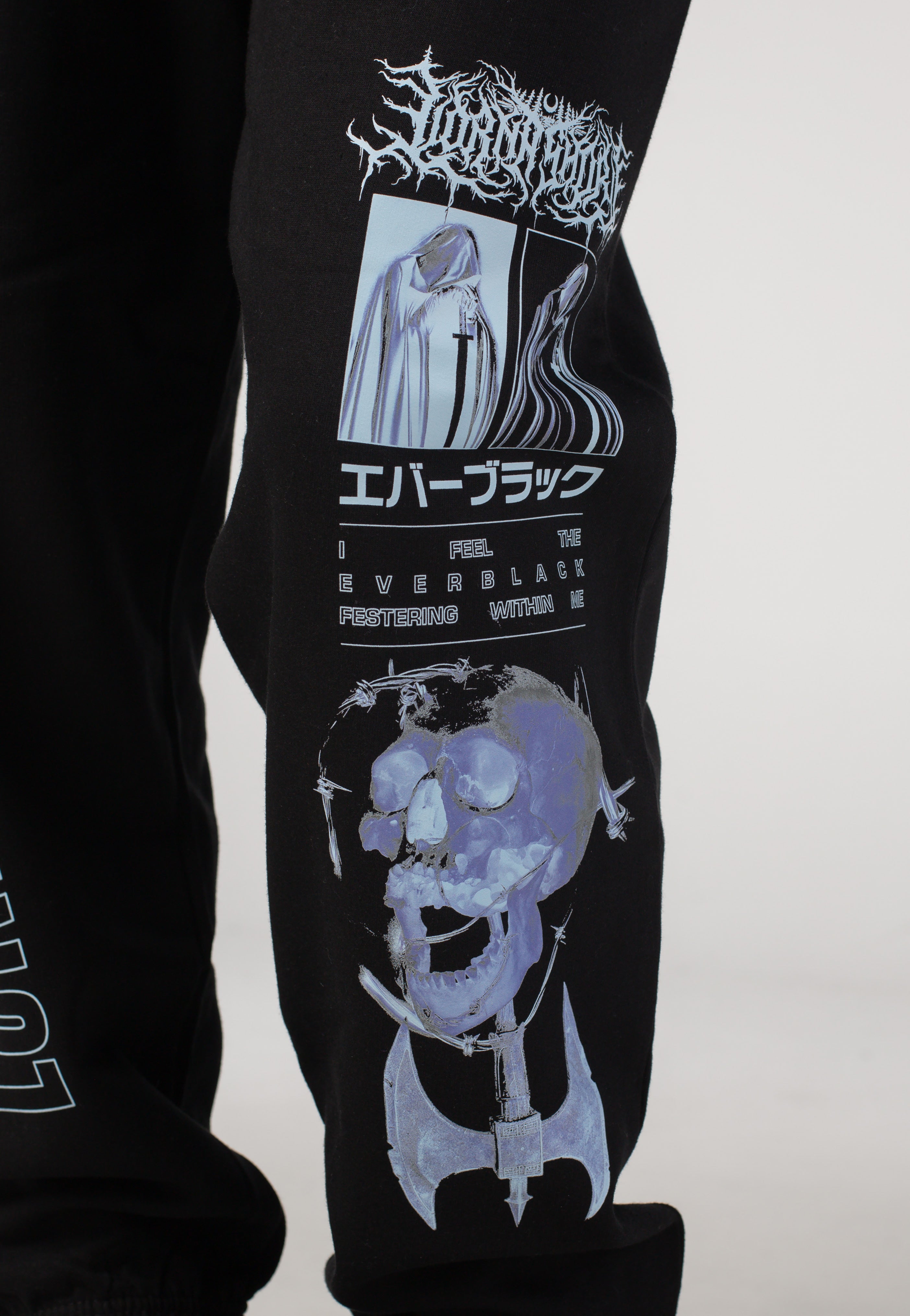Lorna Shore - Blue Skull - Sweatpants | Women-Image