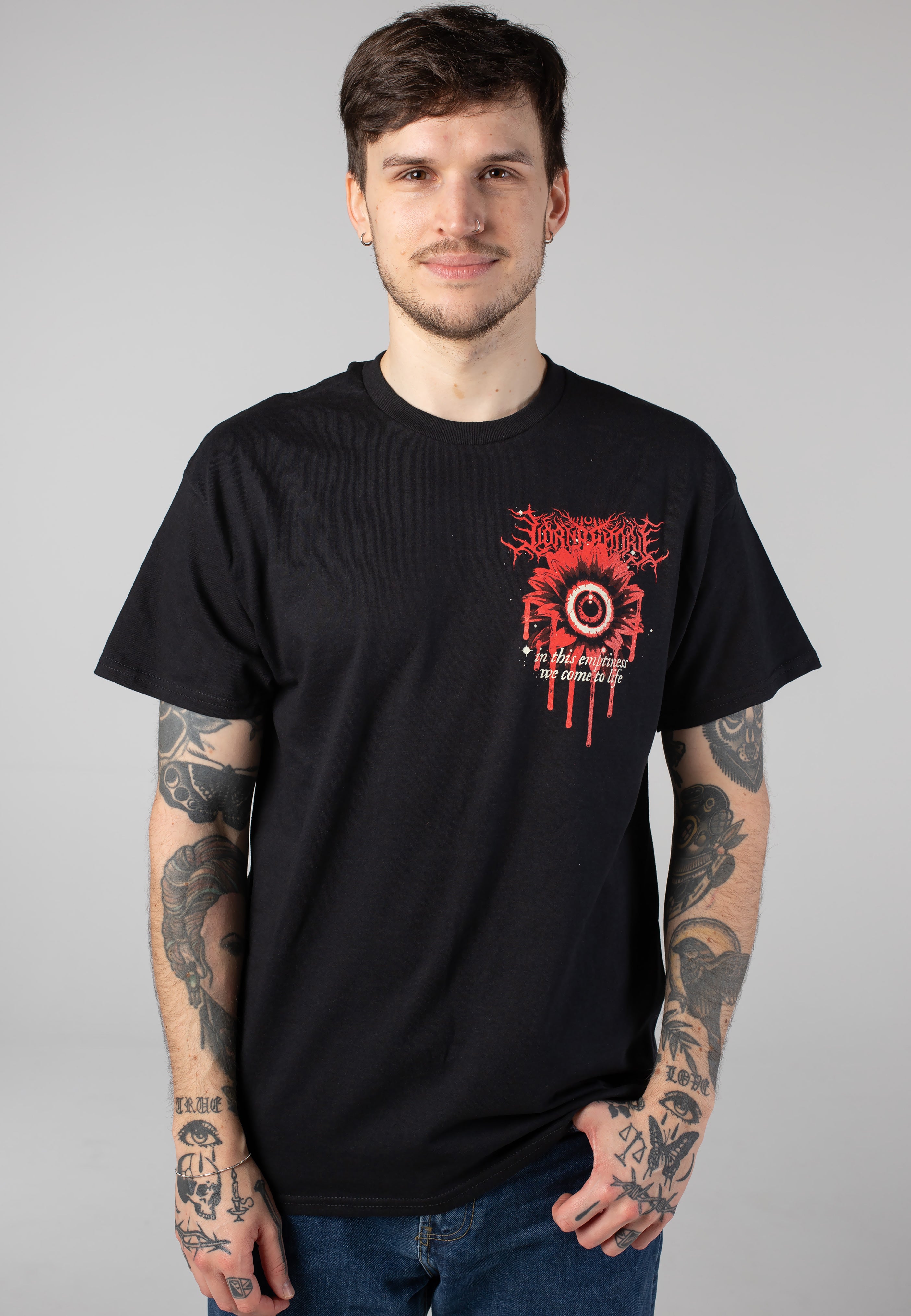 【新品☆正規品】LORNA SHORE バンドT サイズXL 黒 ロックT Lorna Shore Darkness Flower - T-Shirt | Impericon