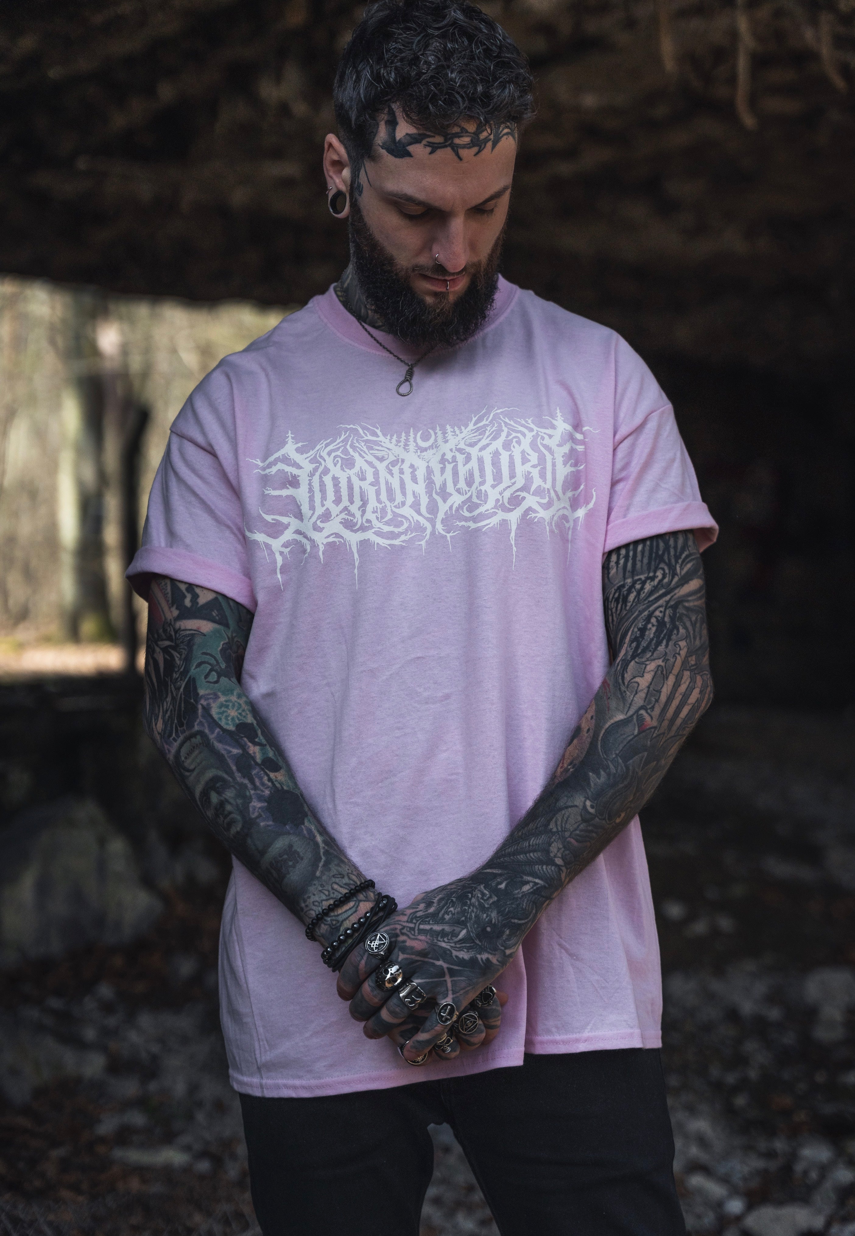 Lorna Shore - Logo Light Pink - T-Shirt | Men-Image