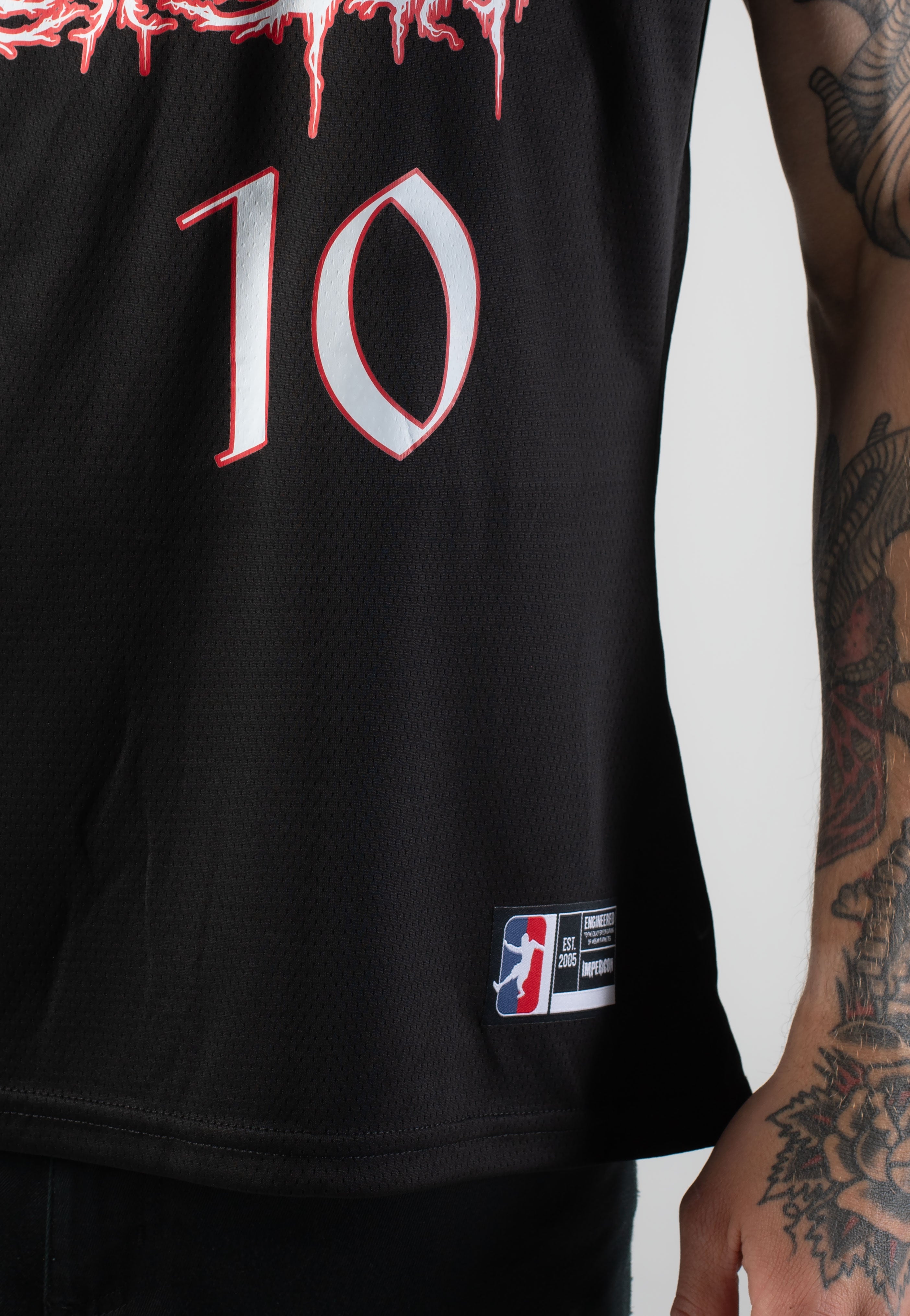 Lorna Shore - Red Outline Logo Mesh - Tank | Men-Image