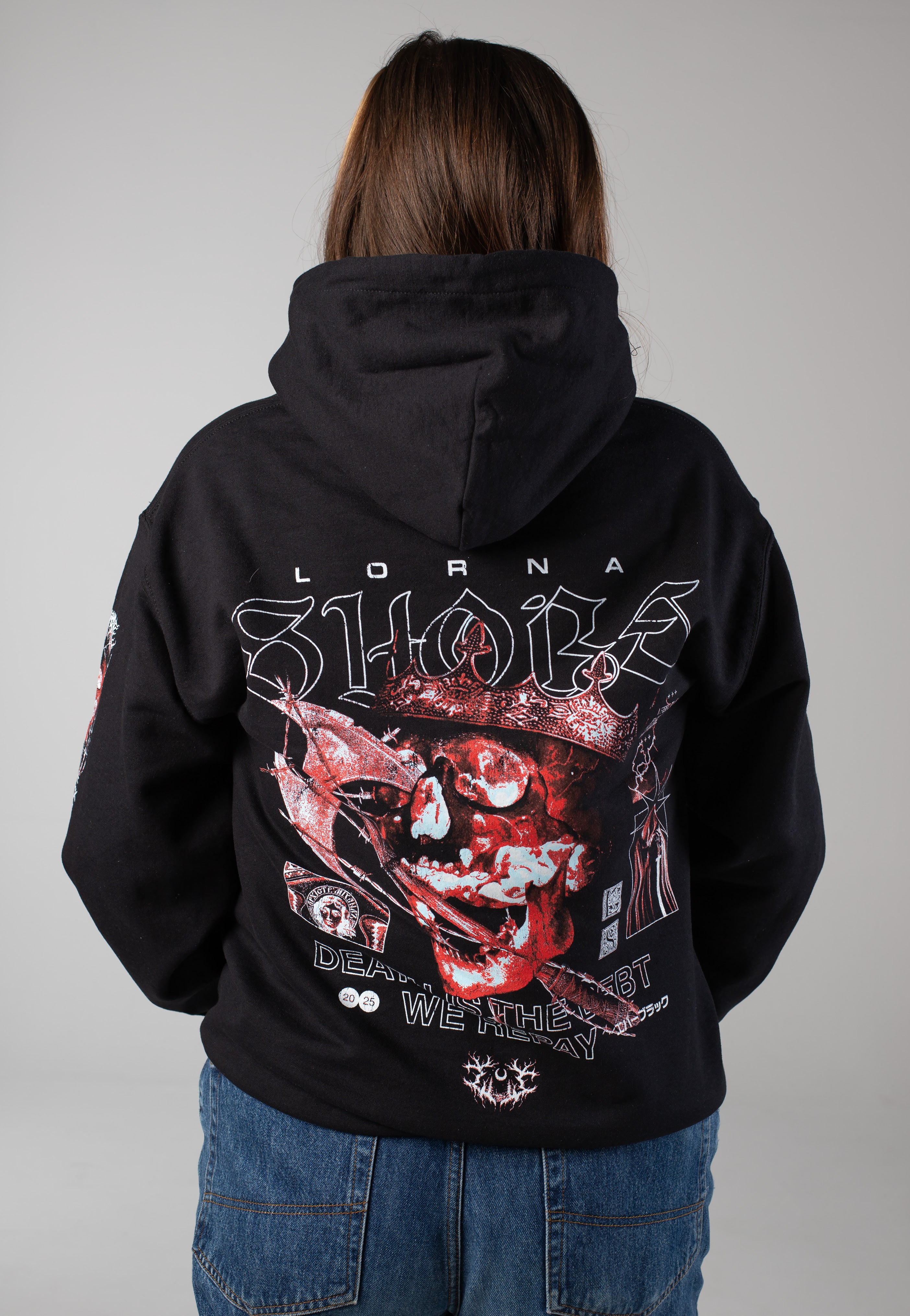 Lorna Shore - Red Skull - Hoodie | Women-Image