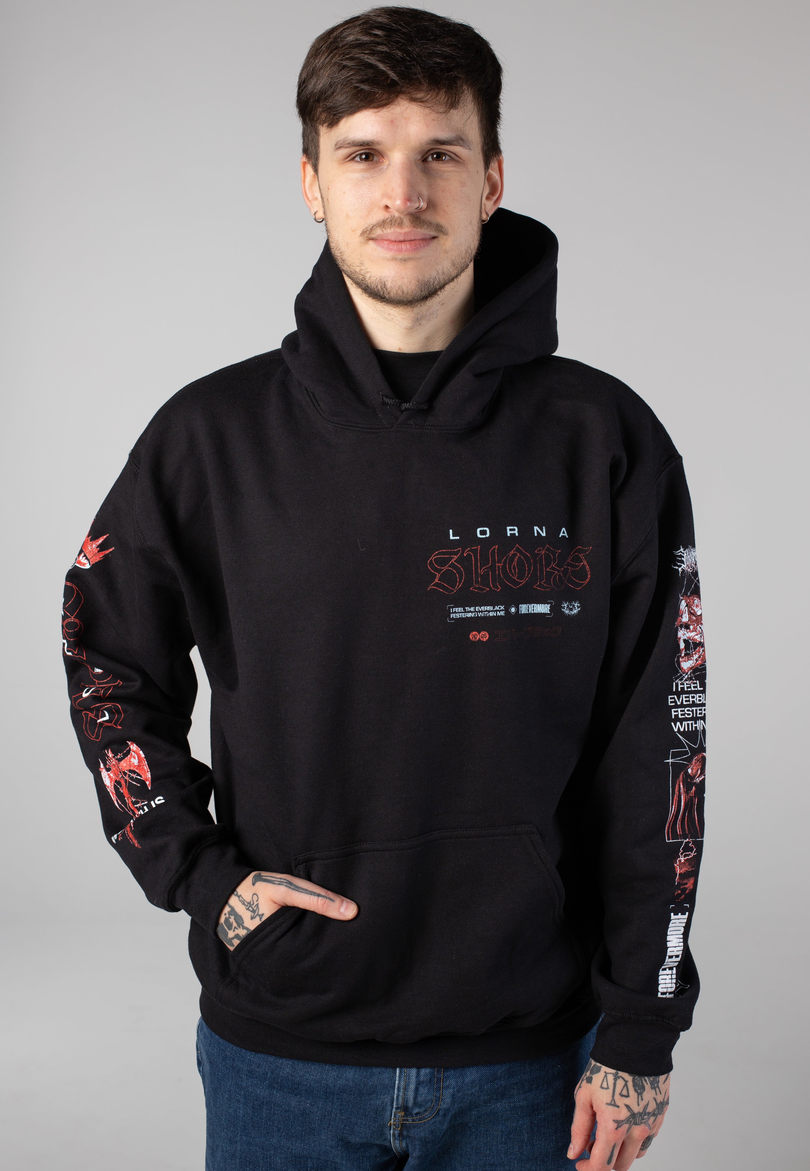 Lorna Shore - Red Skull - Hoodie | Men-Image