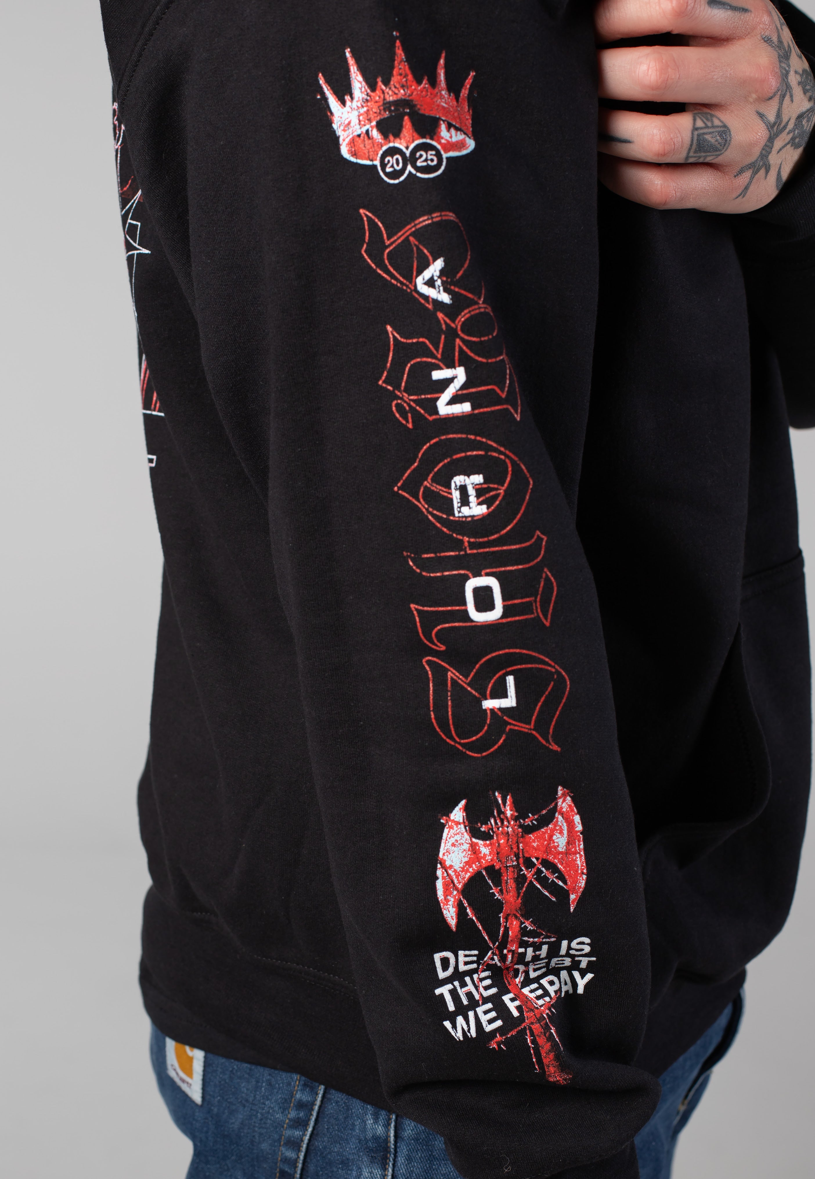 Lorna Shore - Red Skull - Hoodie | Men-Image