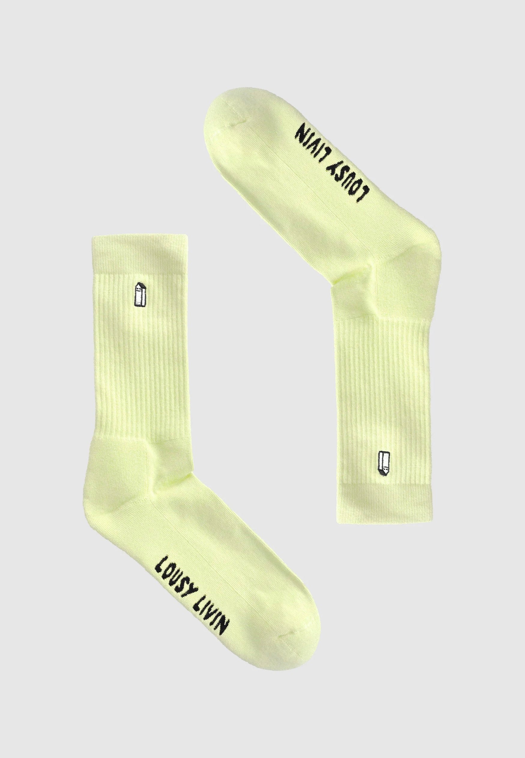 Lousy Livin - Street Court Elfin Yellow - Socks | Neutral-Image