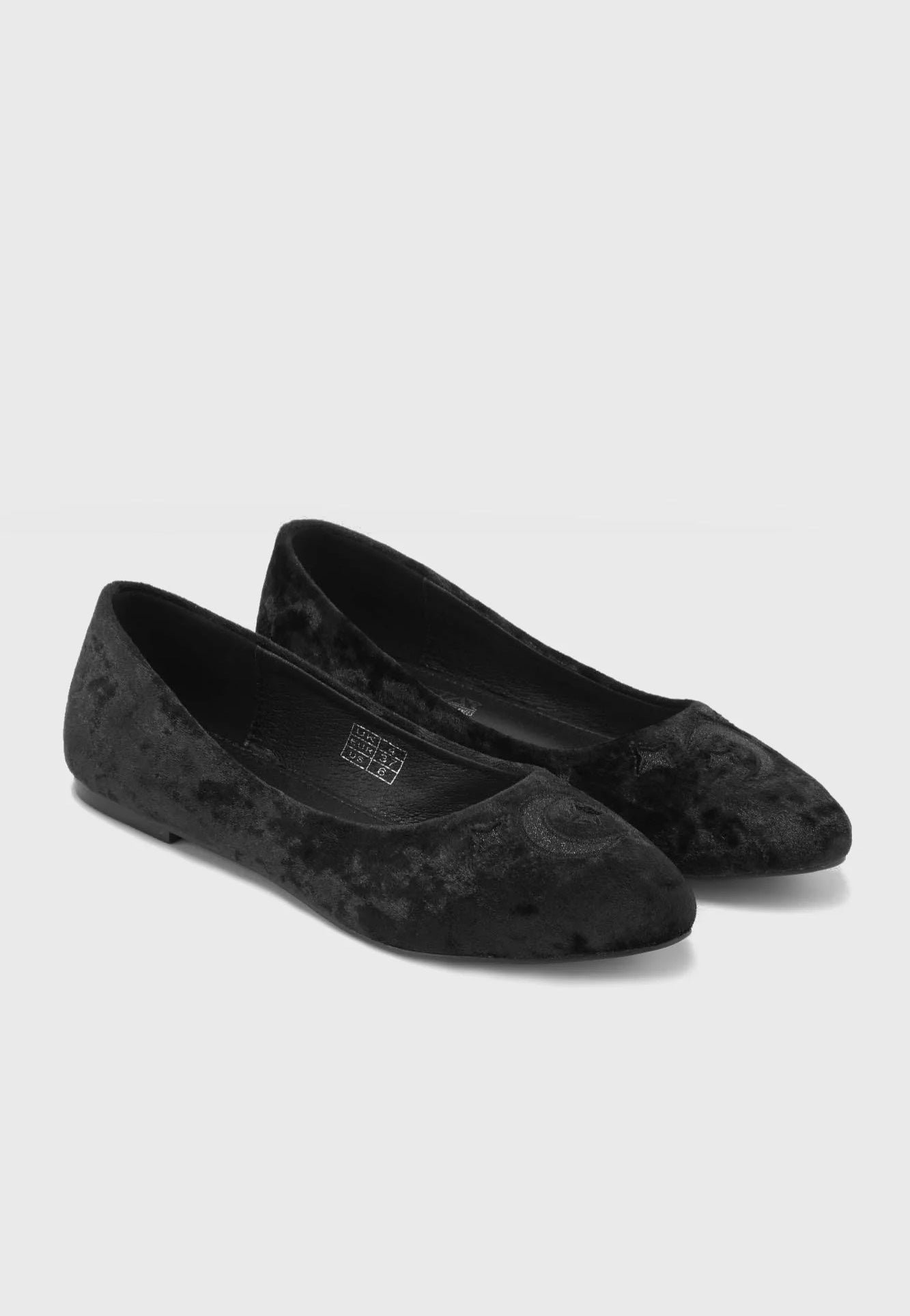 Killstar - Lunanite Velvet Flats Black - Girl Shoes | Women-Image