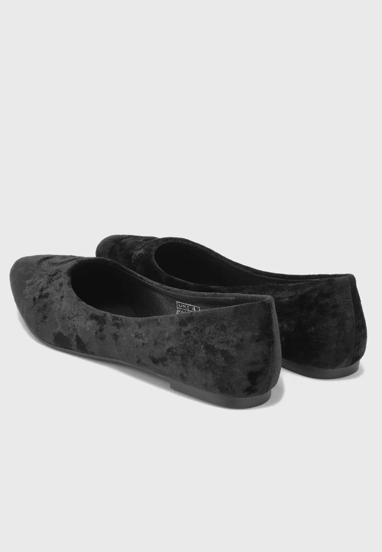 Killstar - Lunanite Velvet Flats Black - Girl Shoes | Women-Image