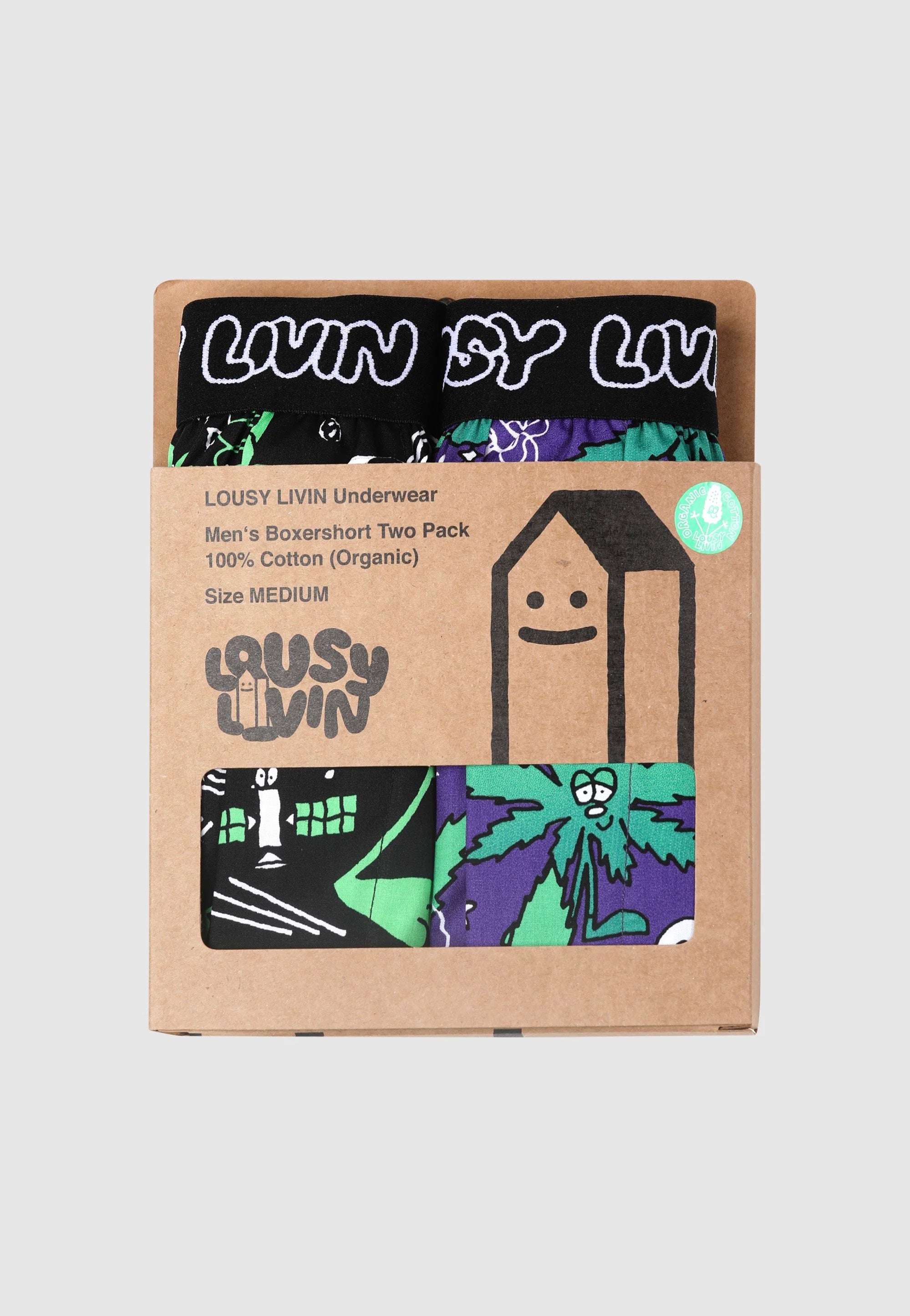 Lousy Livin - Outer Weedy Briefs Pack Of 2 Black - Boxershorts | Men-Image