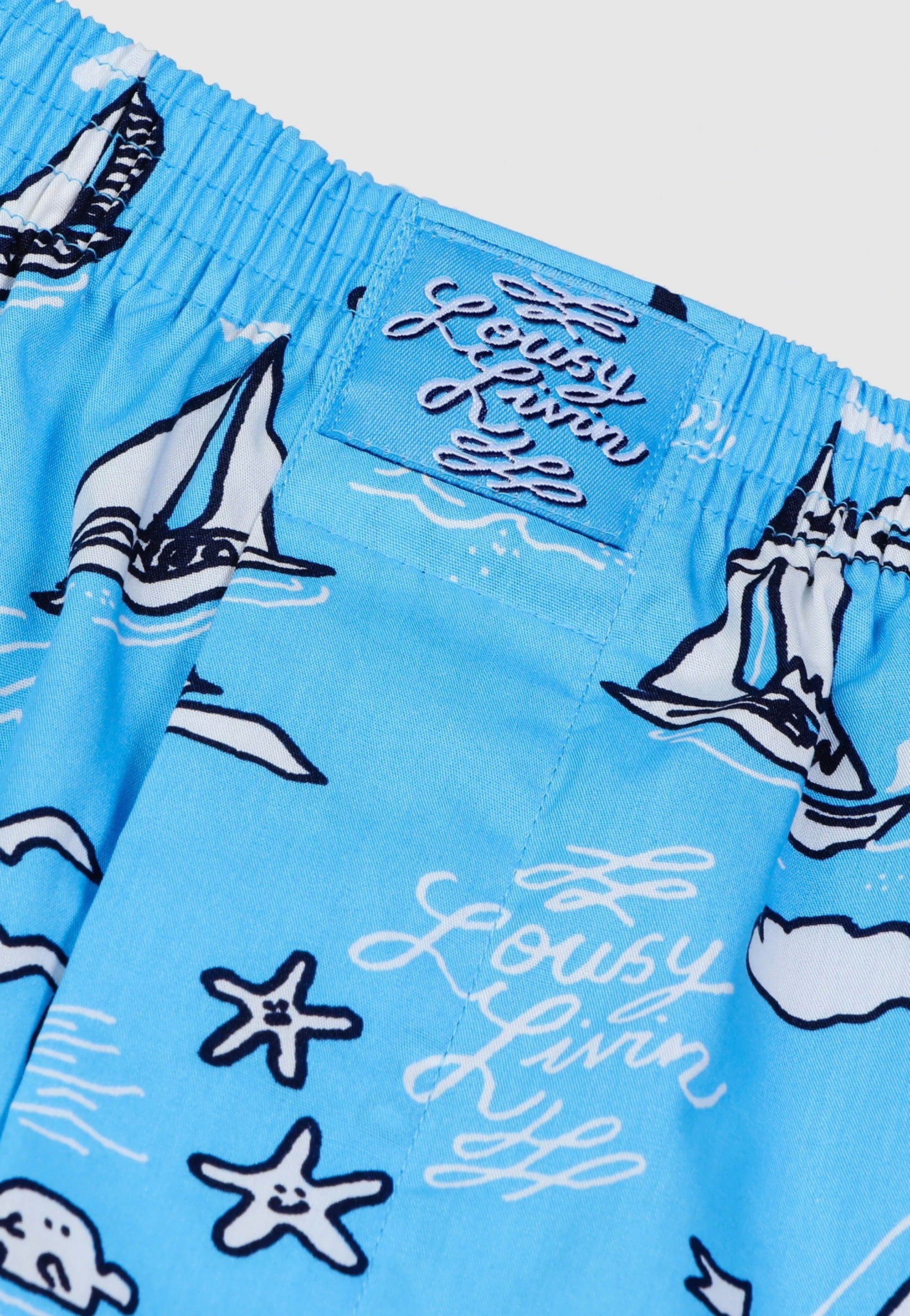 Lousy Livin - Boats Port Blue - Boxershorts | Men-Image
