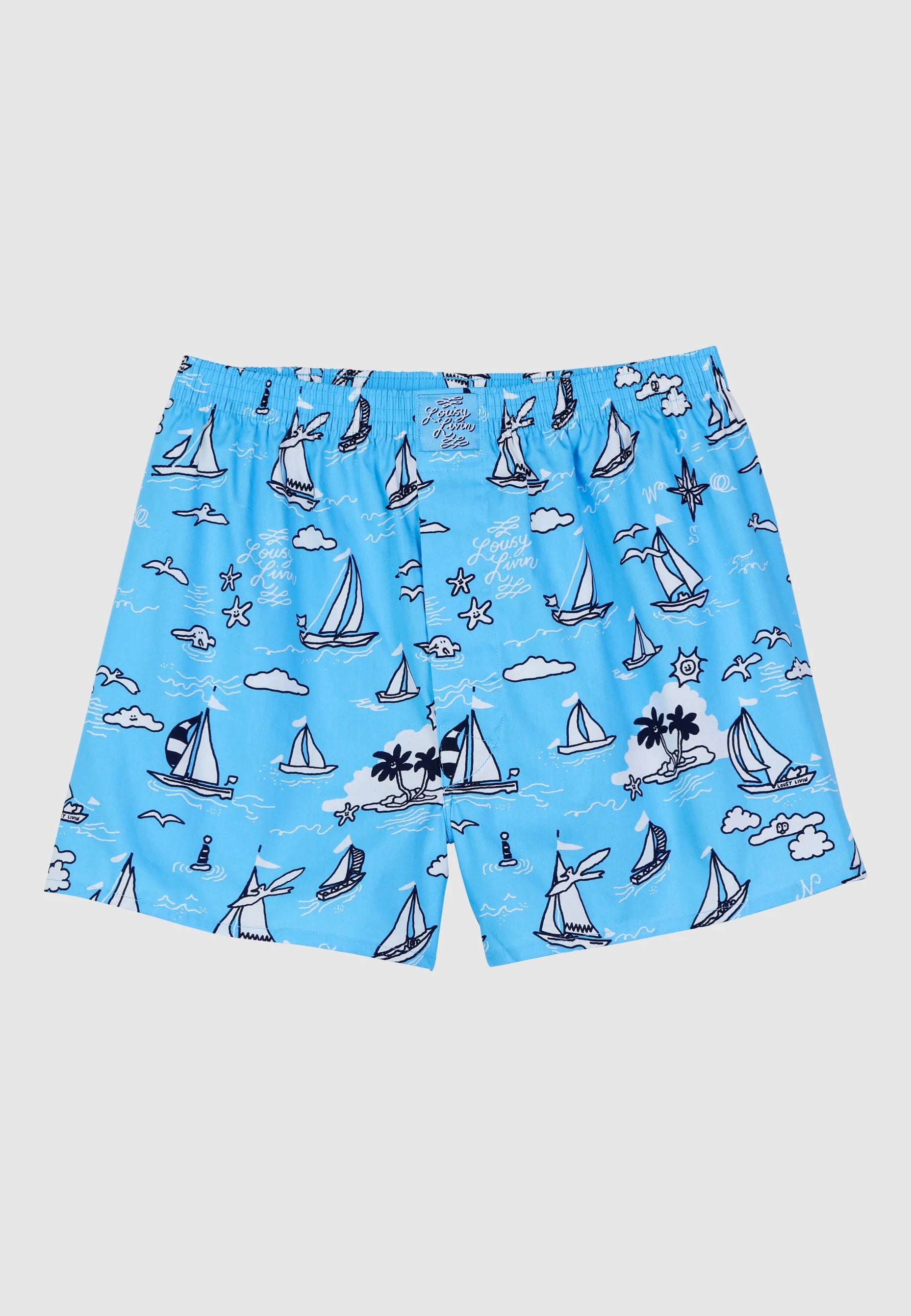 Lousy Livin - Boats Port Blue - Boxershorts | Men-Image