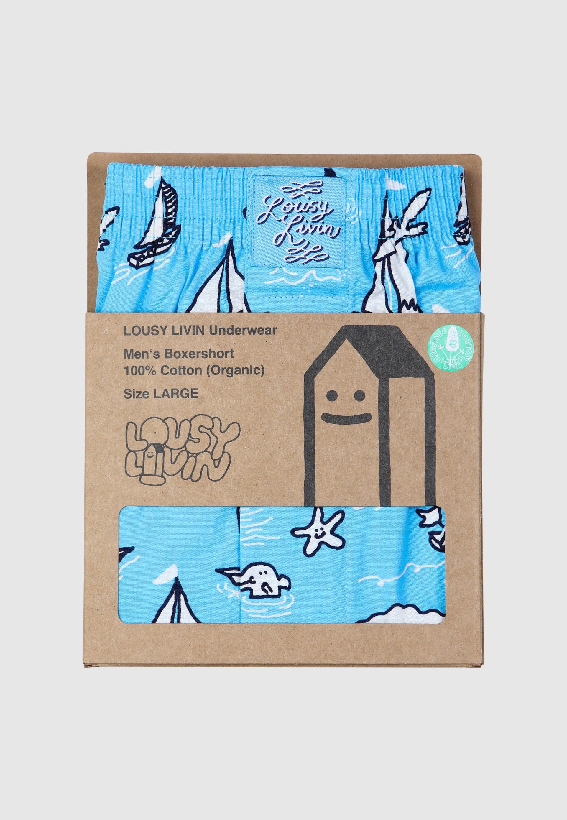 Lousy Livin - Boats Port Blue - Boxershorts | Men-Image