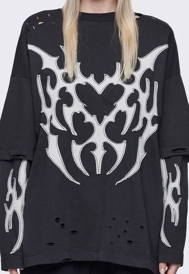Minga London - Luvx Black Layered Black - Longsleeve | Women-Image
