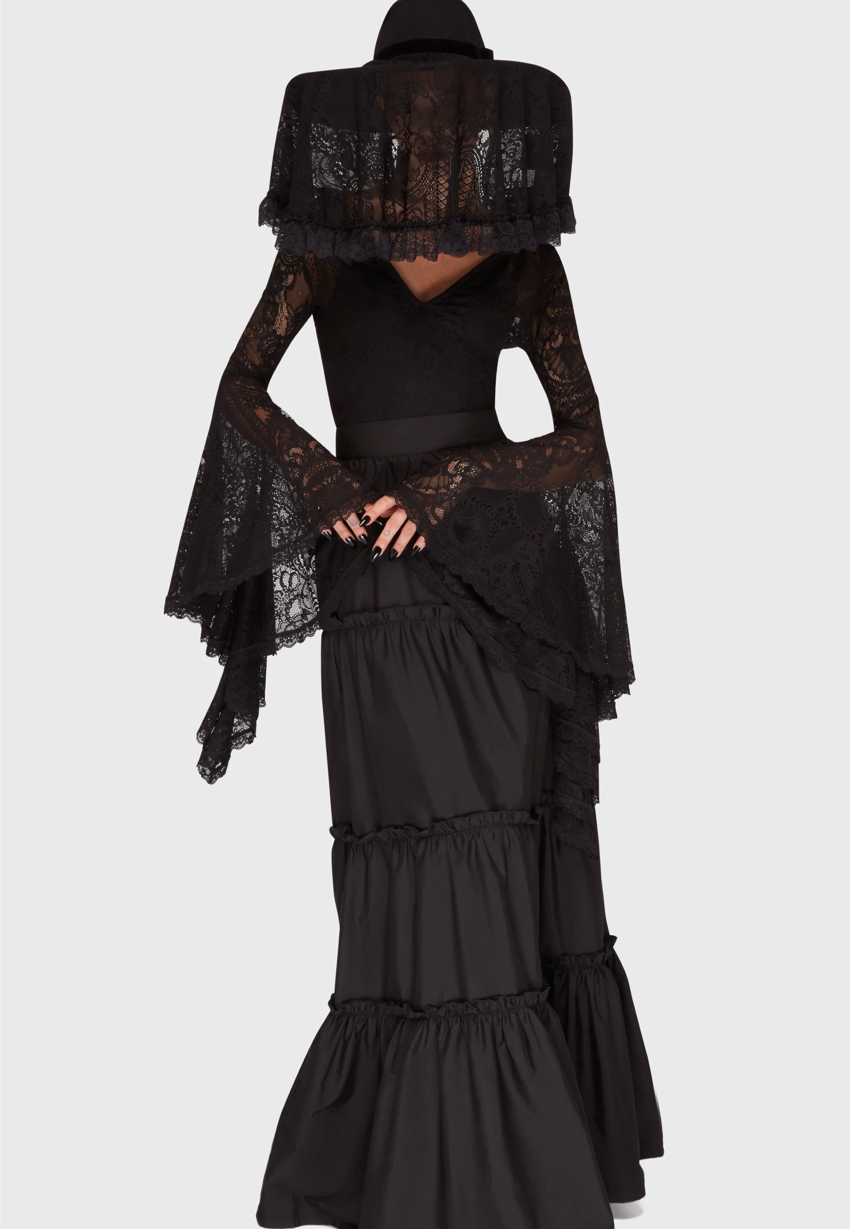 Killstar - Lydia Lace Black - Veil | Neutral-Image