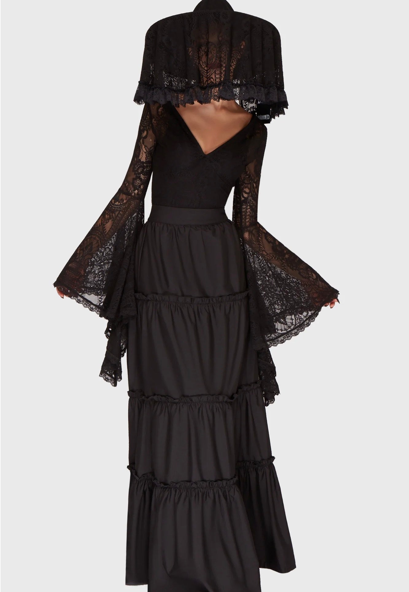 Killstar - Lydia Lace Black - Veil | Neutral-Image