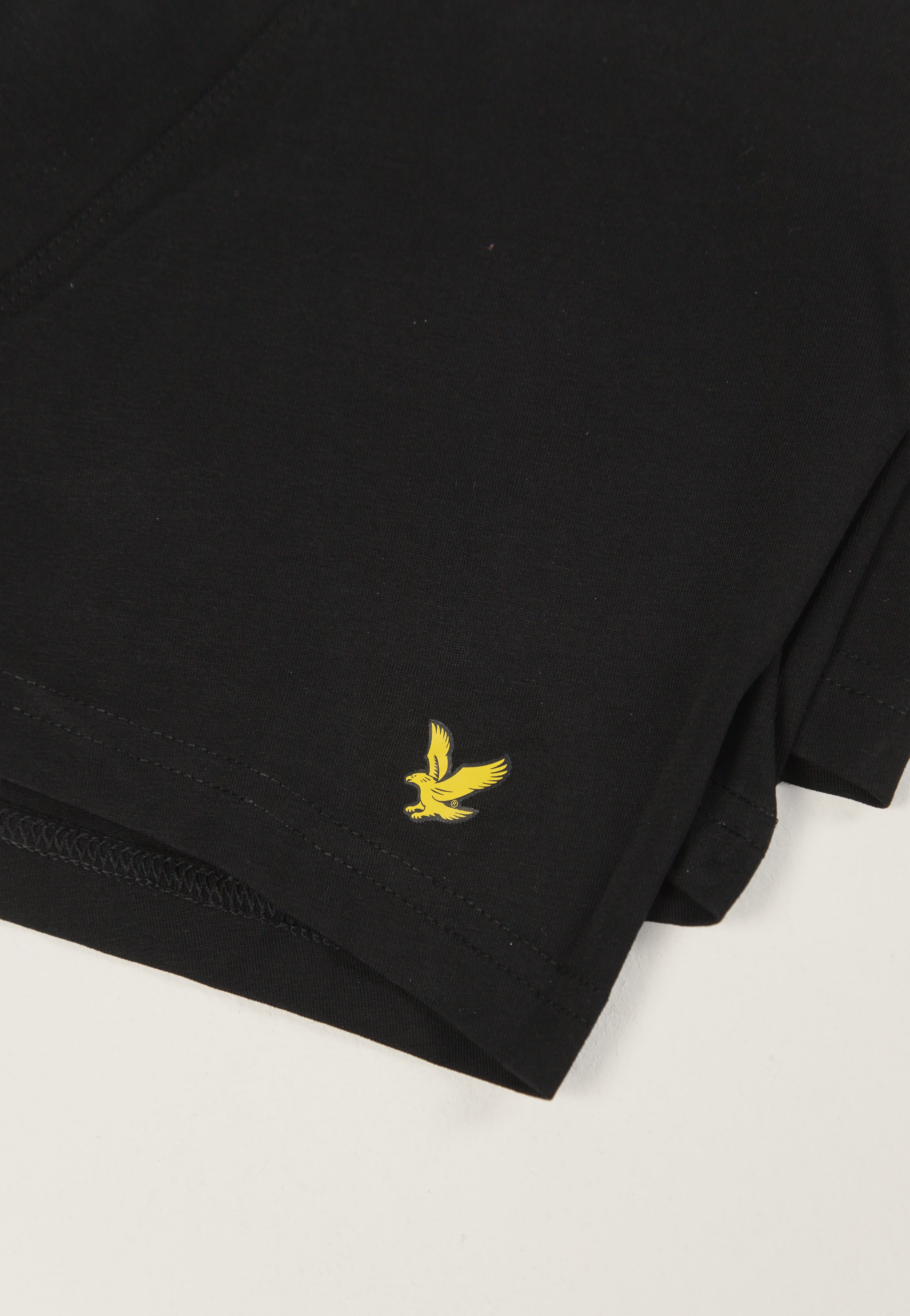 Lyle & Scott - Barclay Pack Of 3 Black Multi Waistband Text - Boxershorts | Men-Image