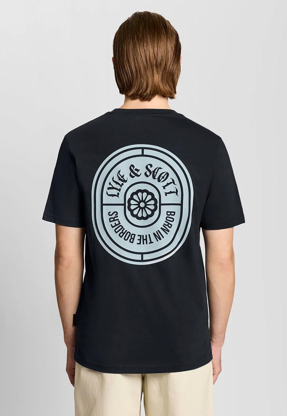 Lyle & Scott - Borders Label Dark Navy - T-Shirt | Men-Image
