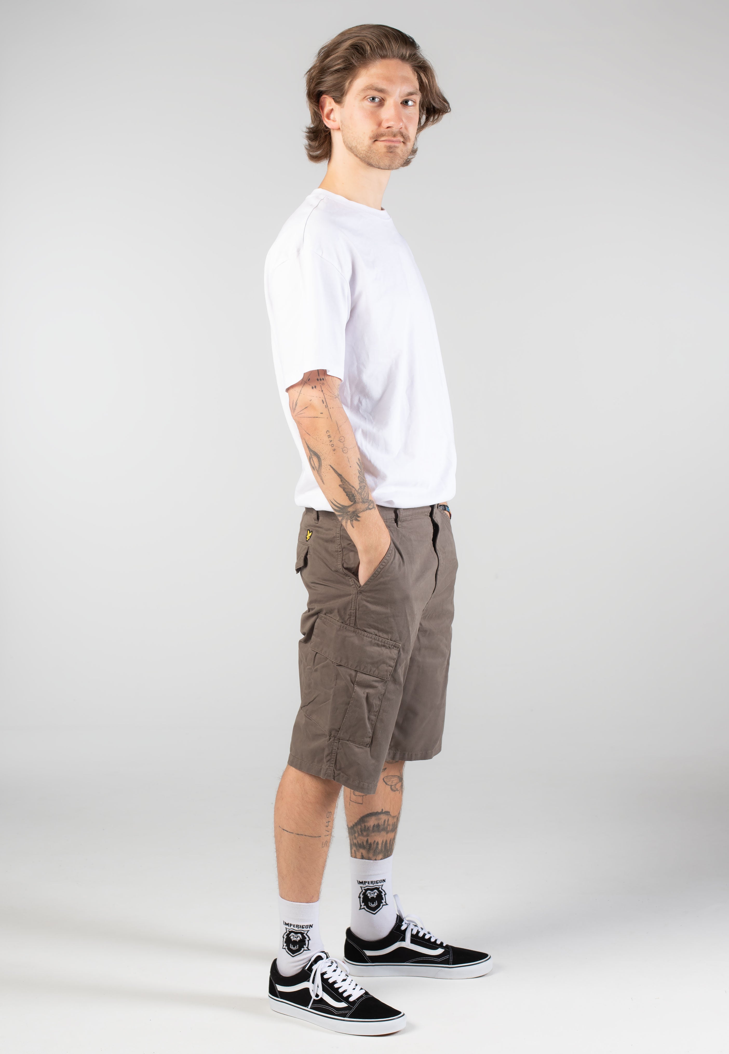 Lyle & Scott - Cargo Khaki Ash - Shorts | Men-Image