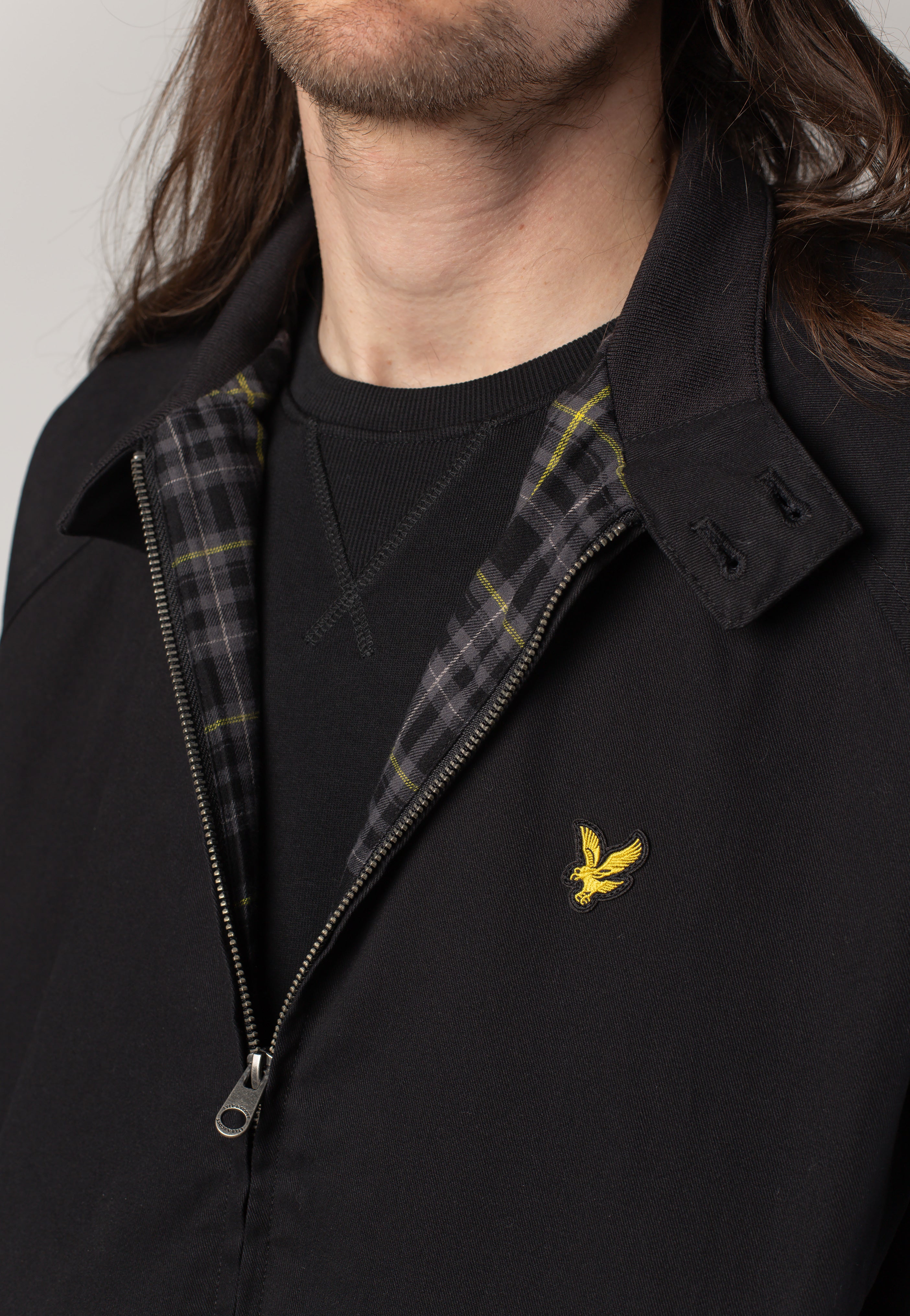 Lyle & Scott - Cotton Harrington Jet Black - Jacket | Men-Image