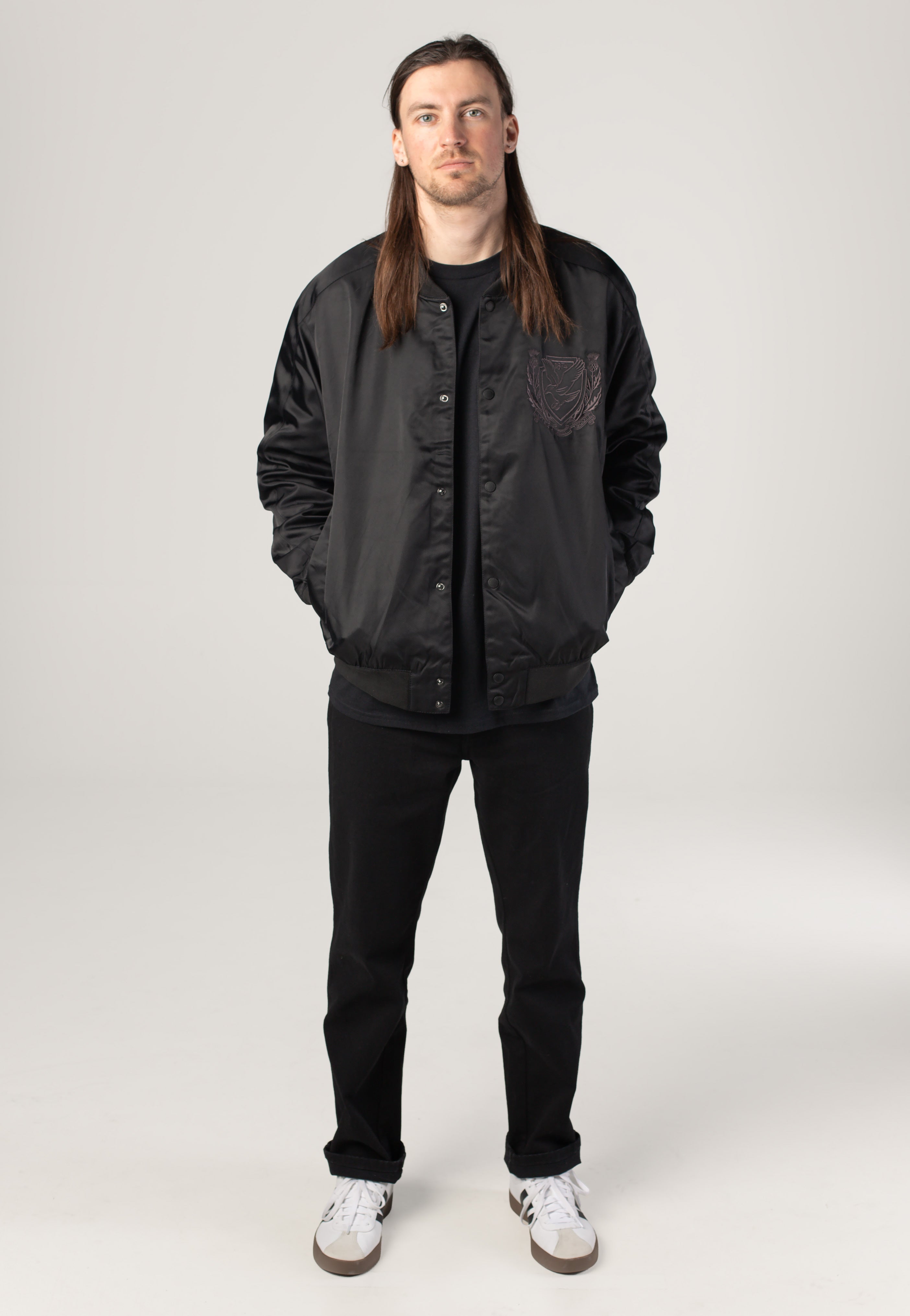 Lyle & Scott - Crest Varsity Jet Black - Jacket | Men-Image
