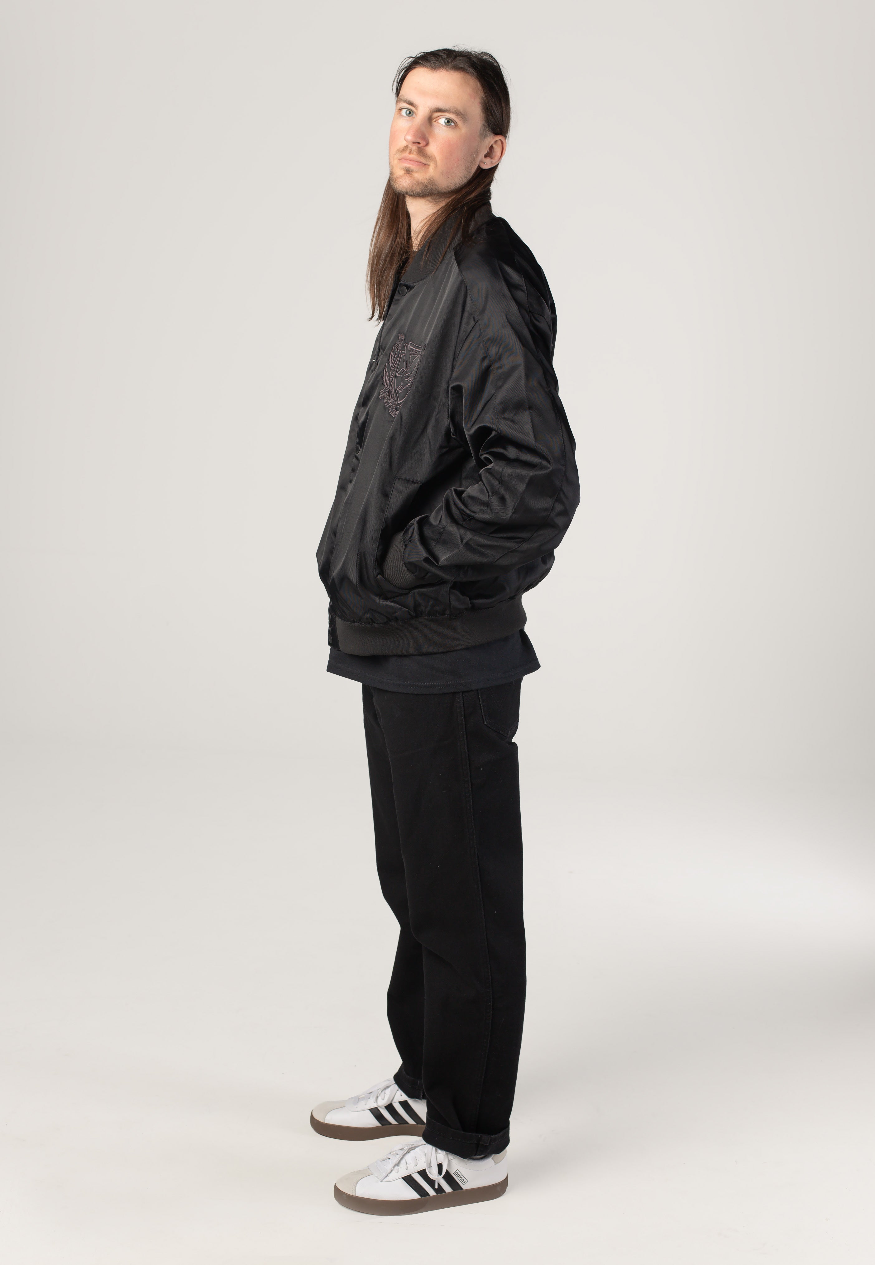 Lyle & Scott - Crest Varsity Jet Black - Jacket | Men-Image
