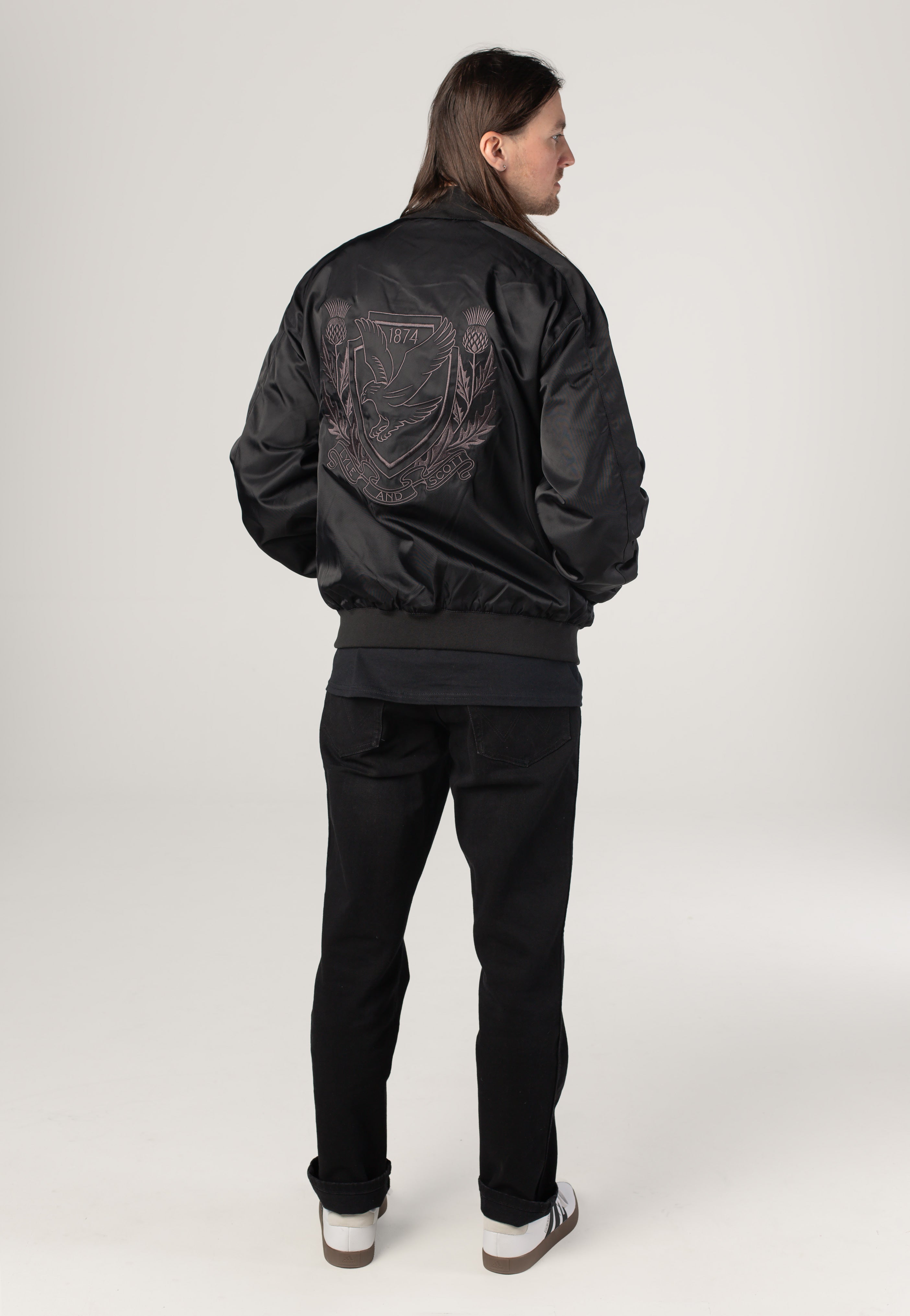 Lyle & Scott - Crest Varsity Jet Black - Jacket | Men-Image