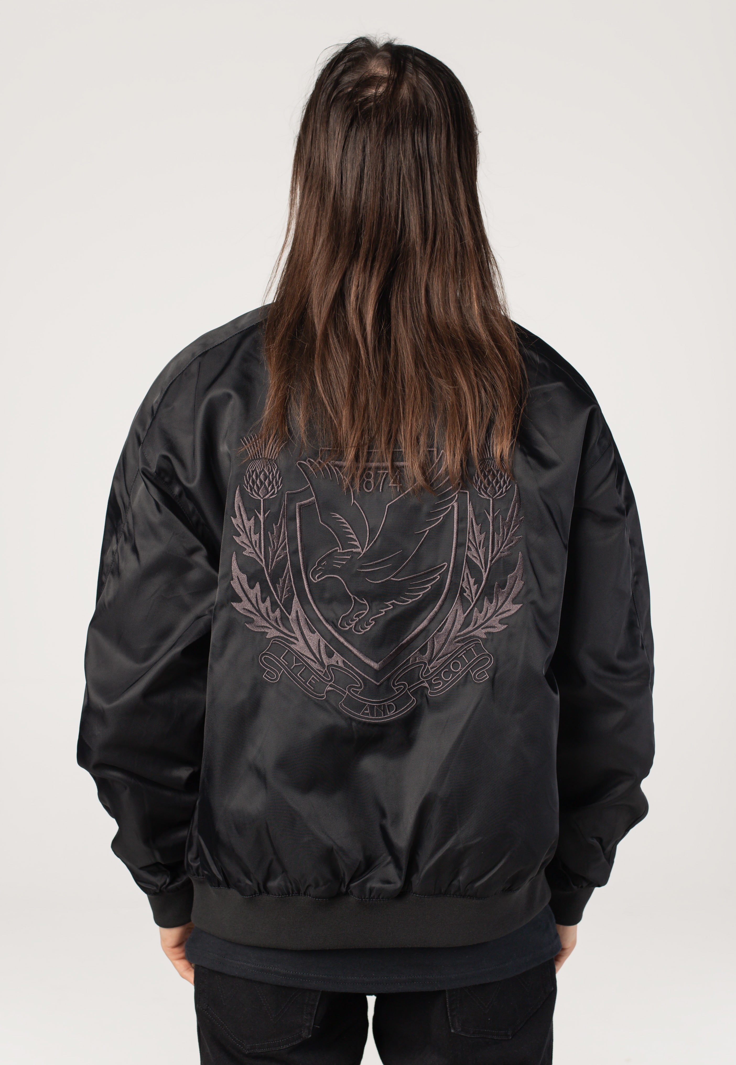 Lyle & Scott - Crest Varsity Jet Black - Jacket | Men-Image