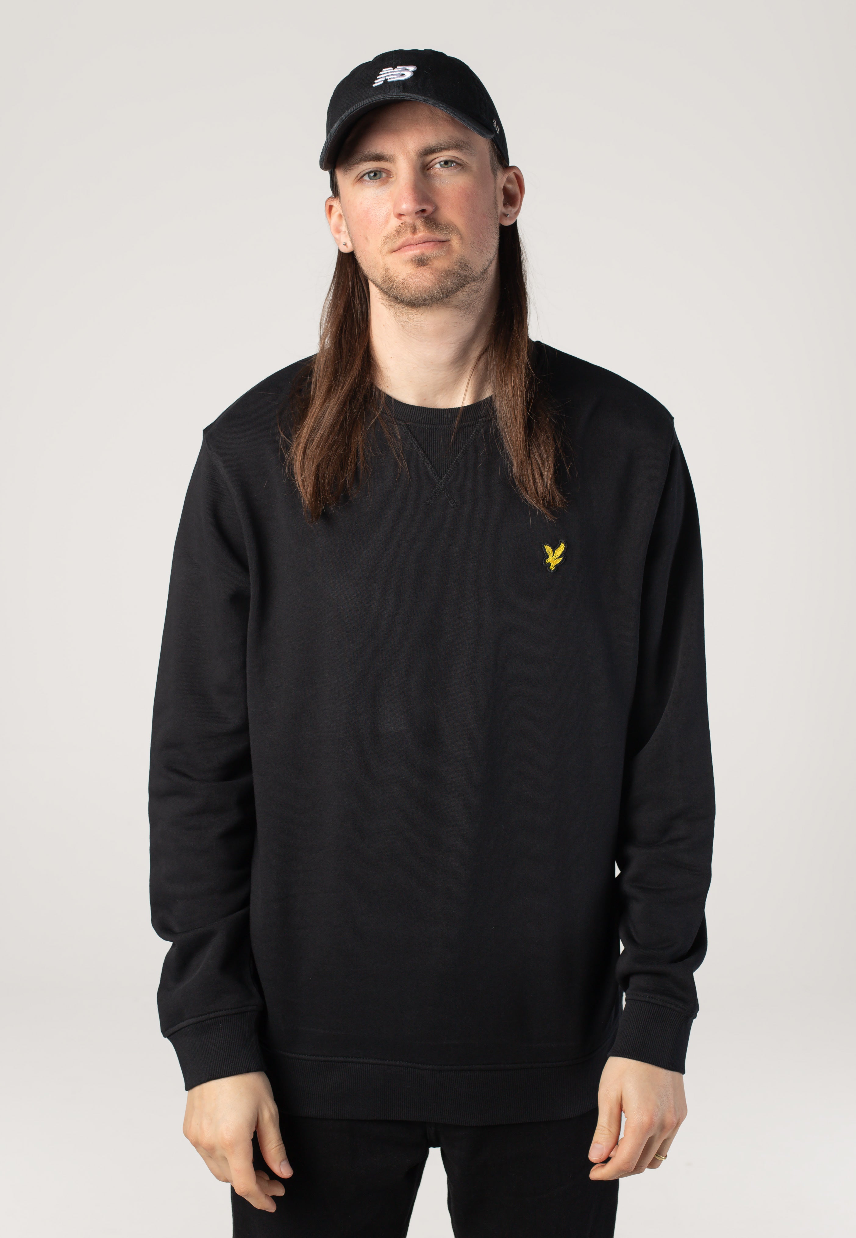 Lyle & Scott - Crew Neck Jet Black - Sweater | Men-Image